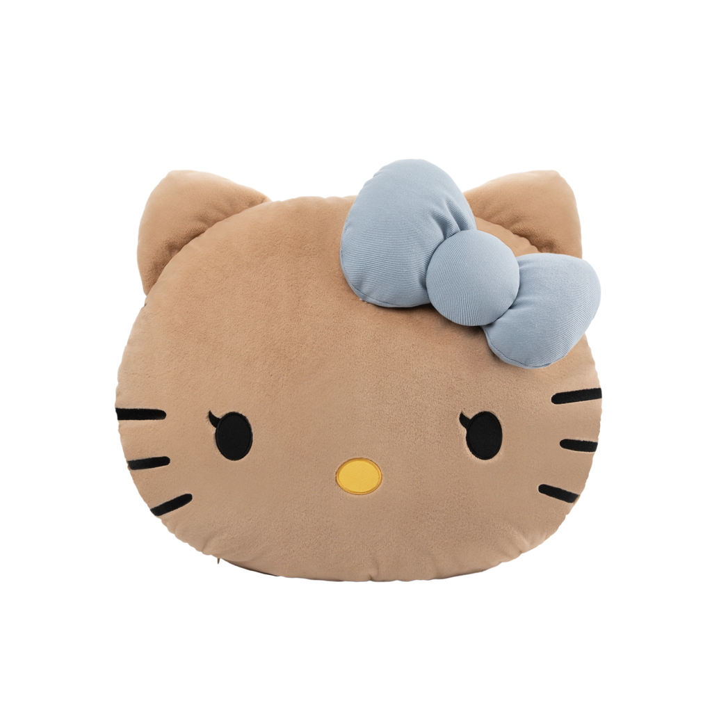 "Hello Kitty"  Cushion & Scented Flannel Throw Set – Denim