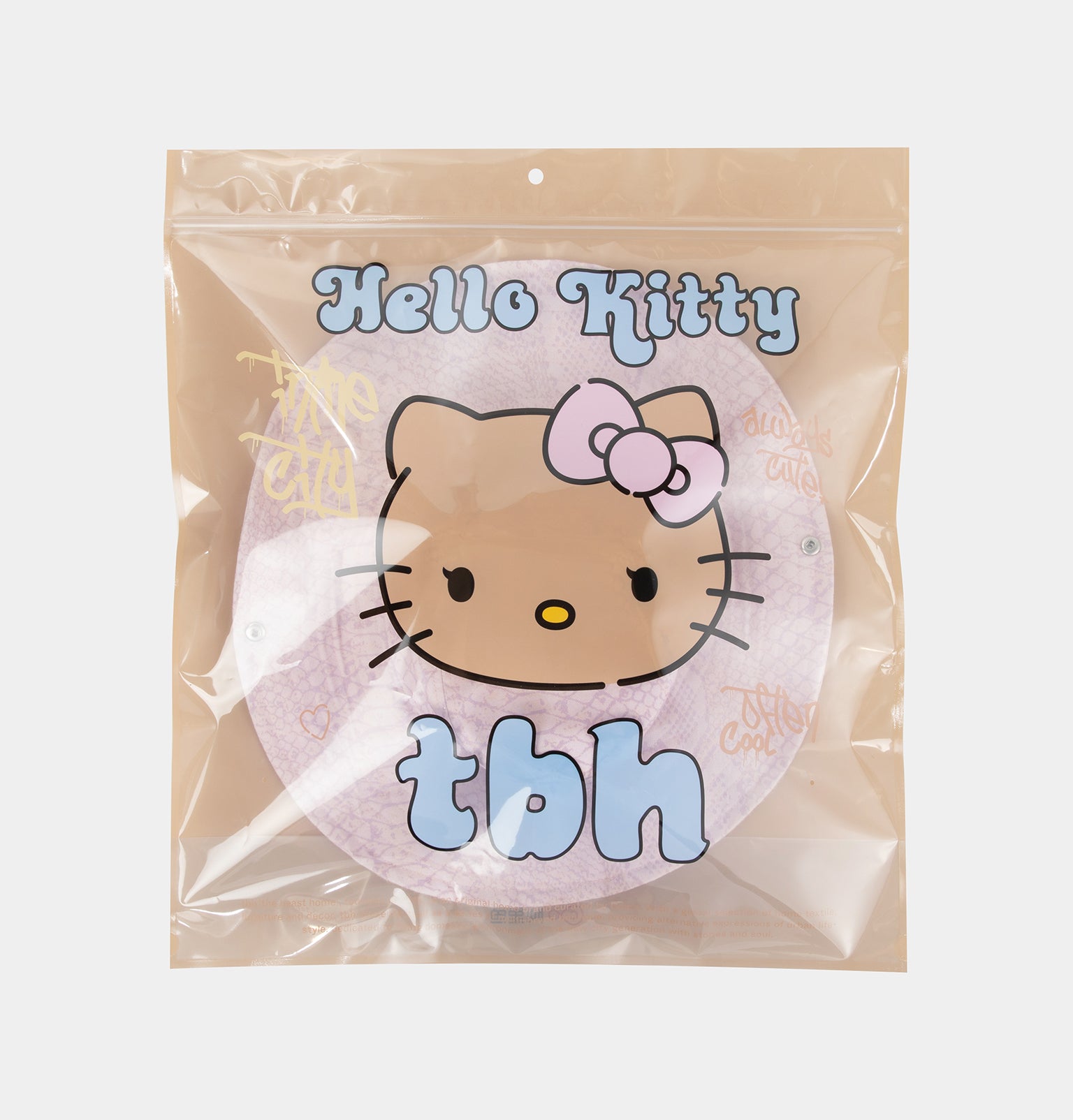 "Hello Kitty" Cowboy Cap – Pink Snake Print