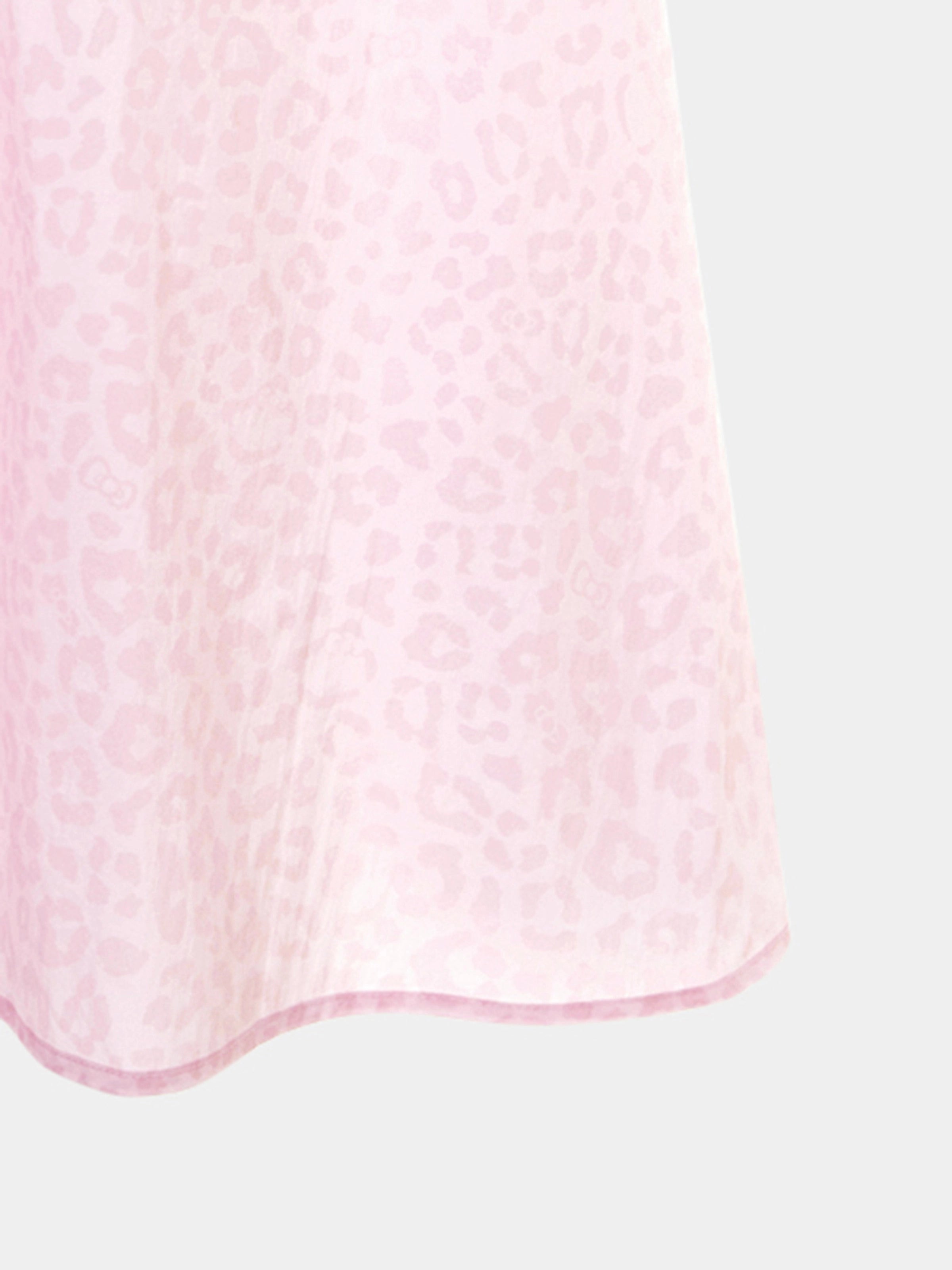 "Hello Kitty" Sun-Protective Outdoor Skirt – Pink Leopard