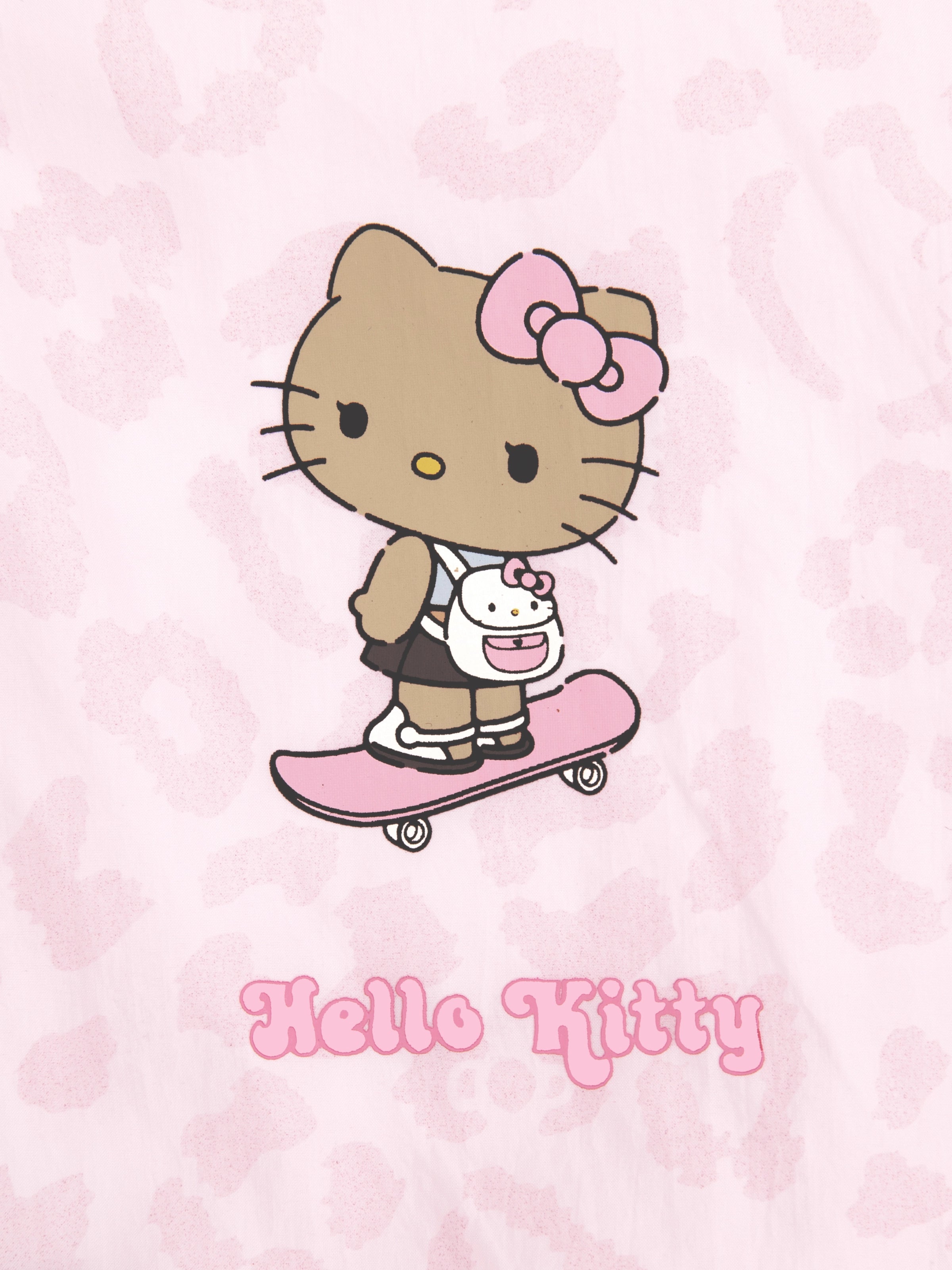 "Hello Kitty" Sun-Protective Outdoor Skirt – Pink Leopard