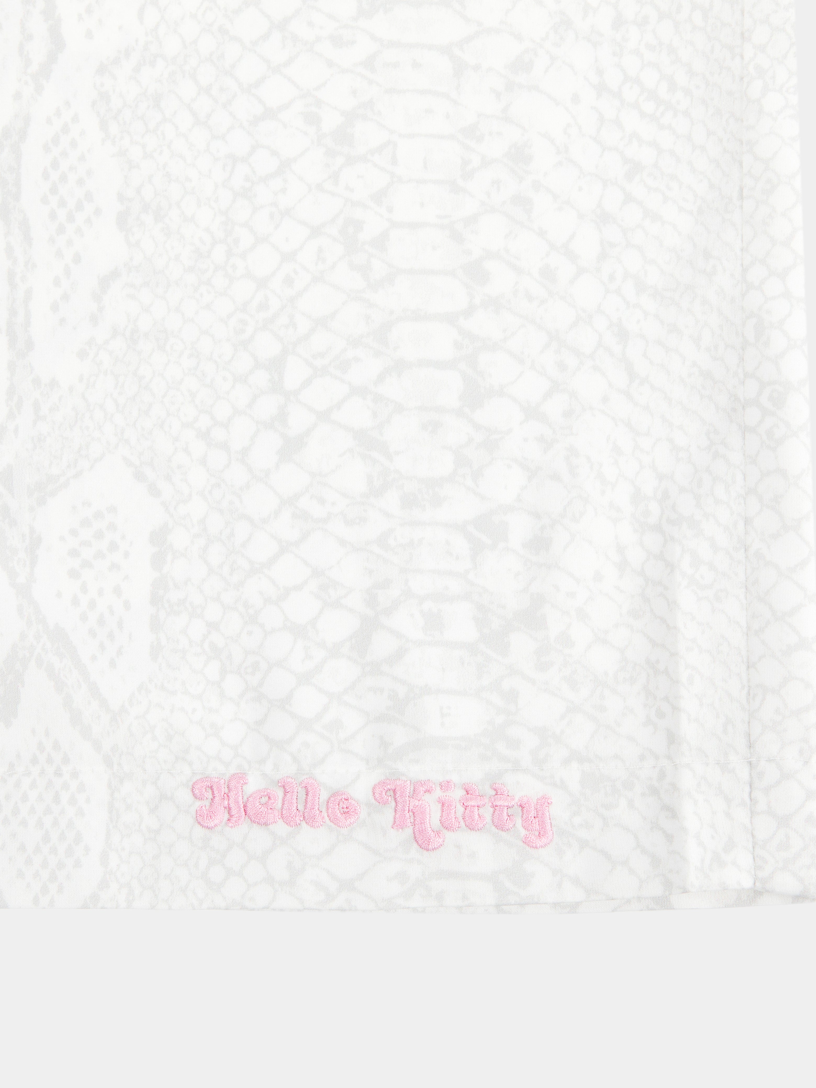 "Hello Kitty" Satin Loungewear Set – Snake Print