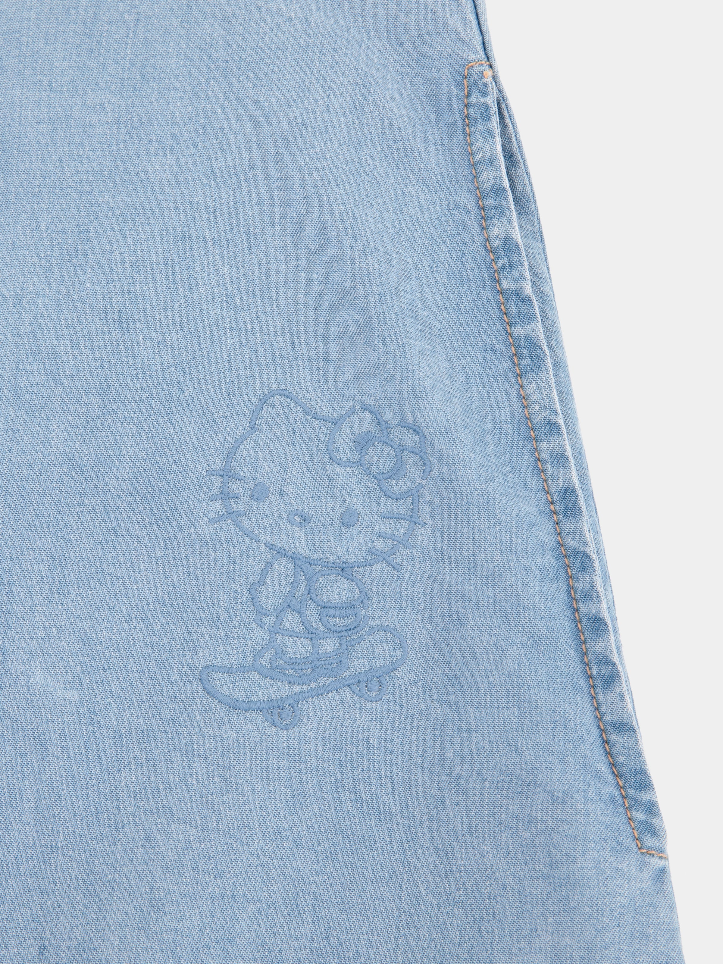 "Hello Kitty" Tencel Loungewear Nightgown – Light Wash