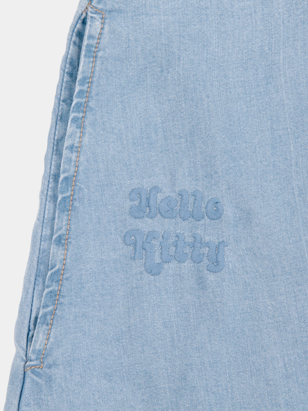 "Hello Kitty" Tencel Loungewear Nightgown – Light Wash