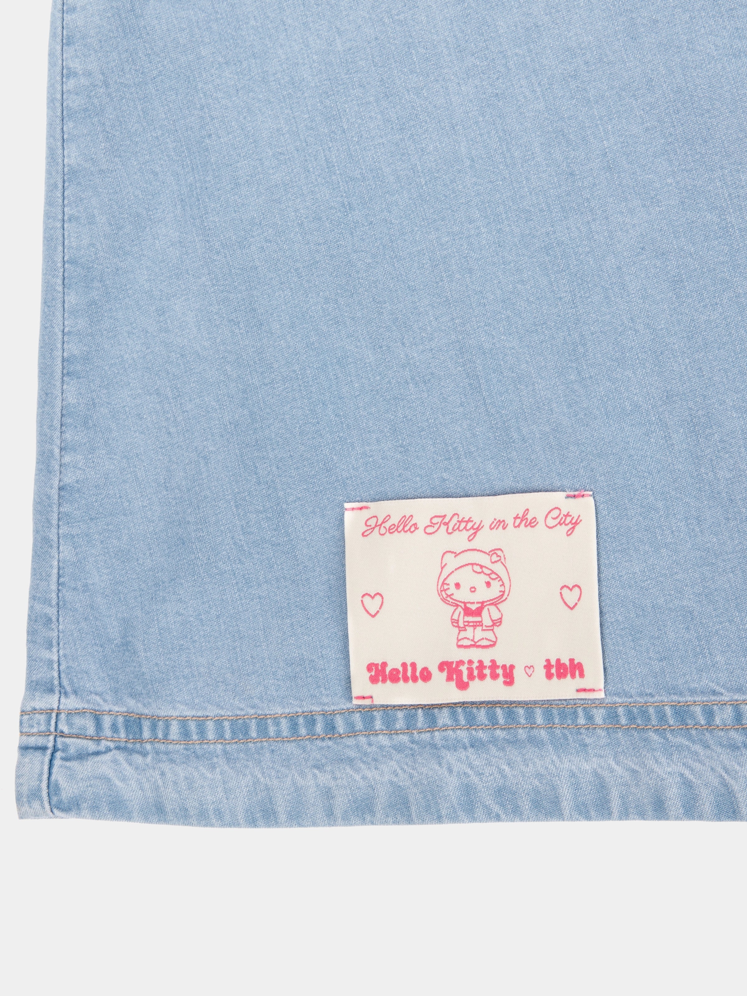 "Hello Kitty" Tencel Loungewear Nightgown – Light Wash