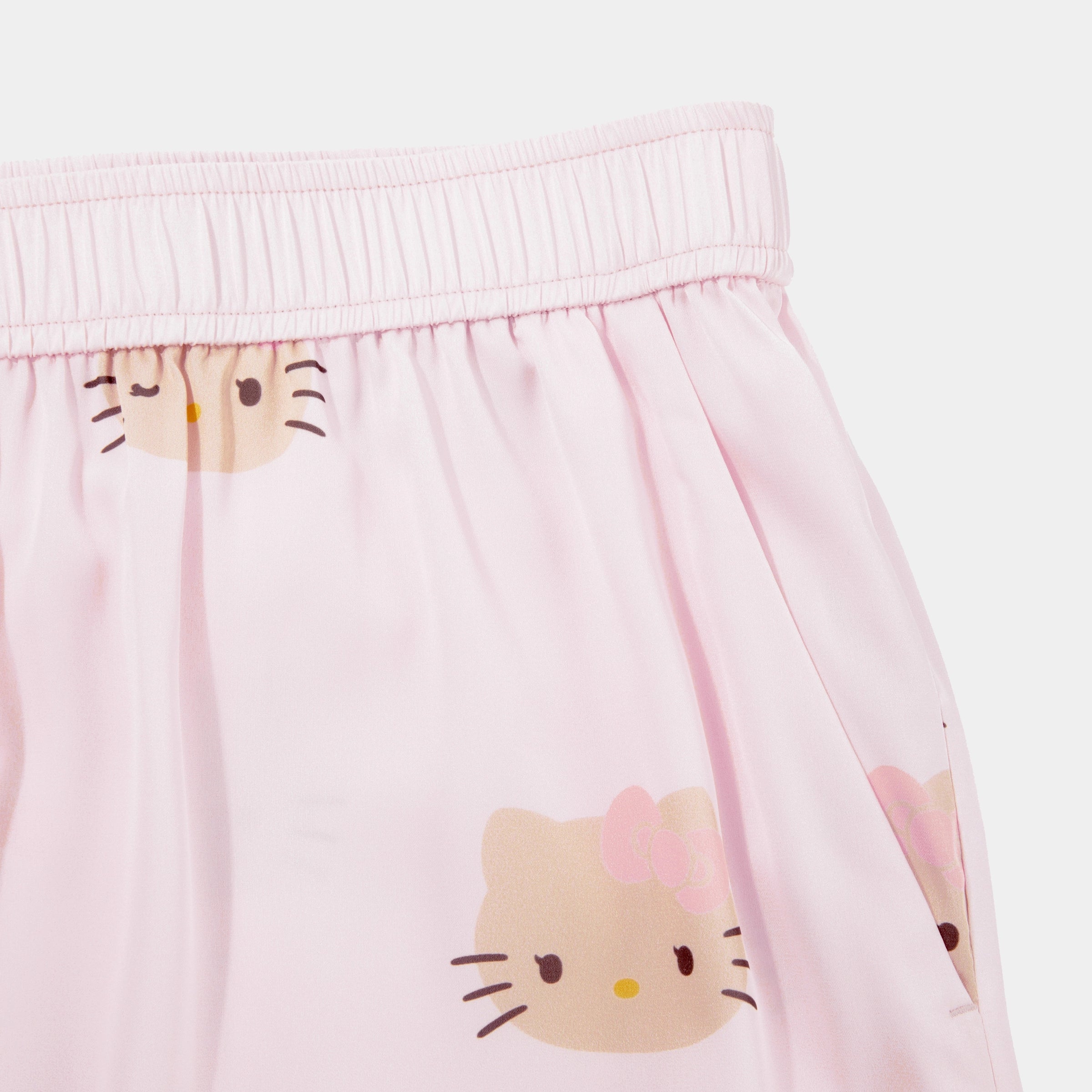 "Hello Kitty" Satin Loungewear Set – Y2k Pink