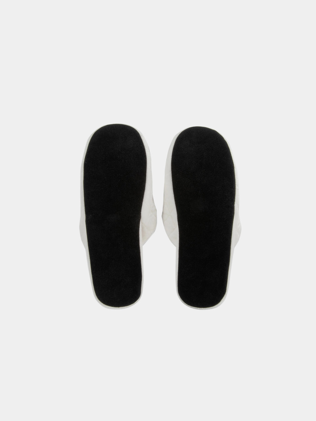 "Hello Kitty" Velvet Embroidery Slippers – Pearl White
