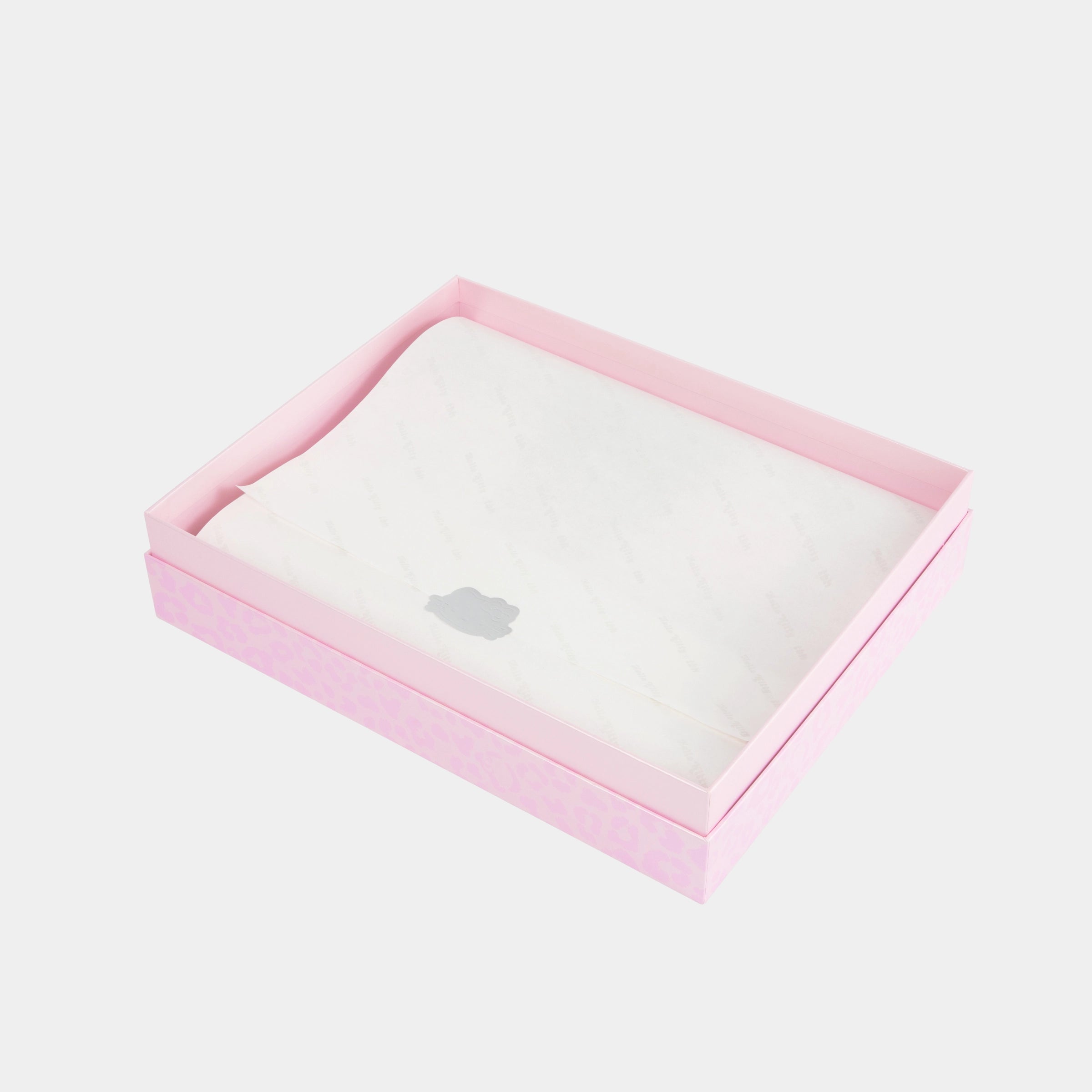 "Hello Kitty" Premium Heavy Mulberry Silk Robe – Leopard