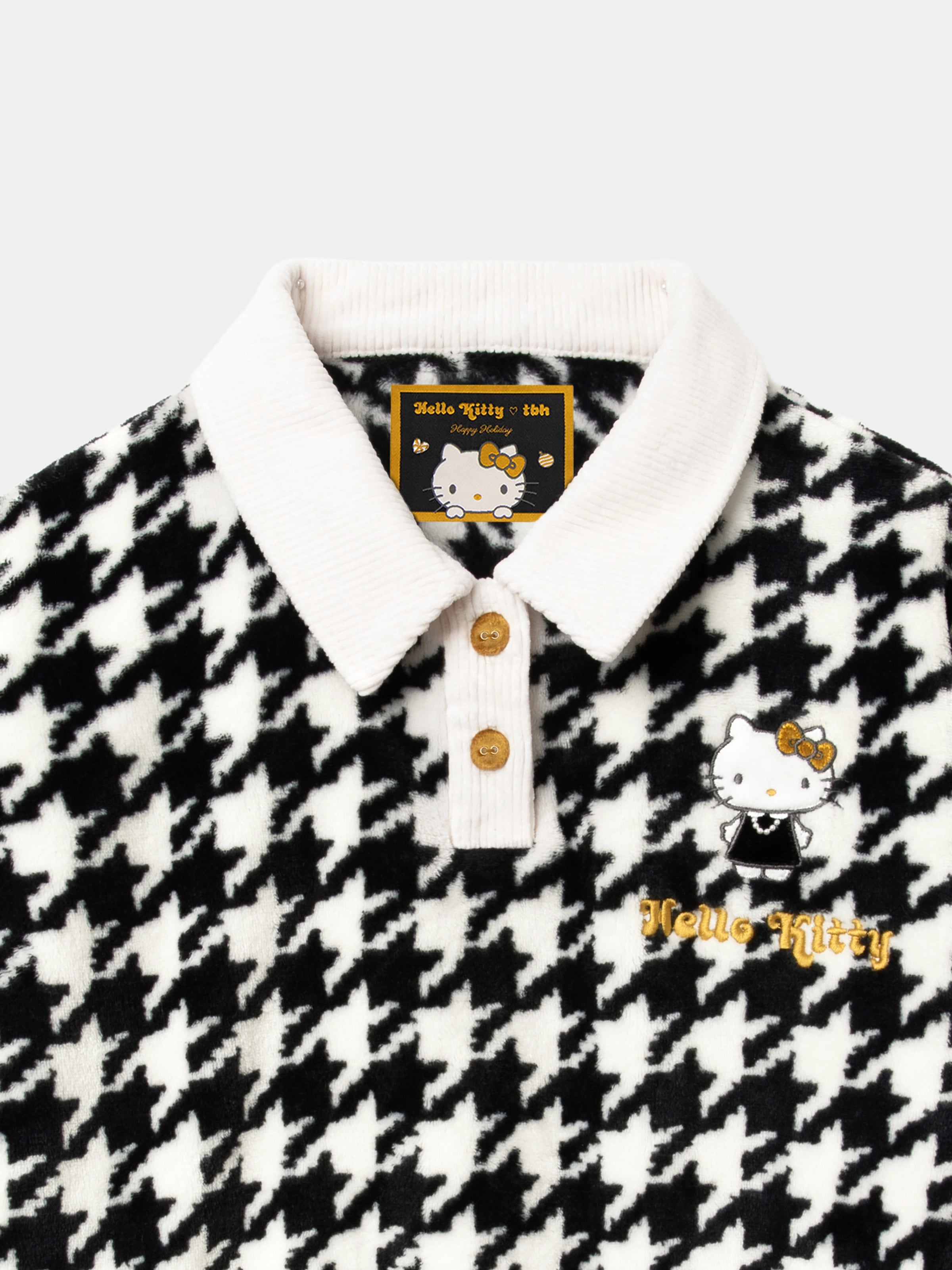"Hello Kitty" Kids Flannel Loungewear Set – Houndstooth