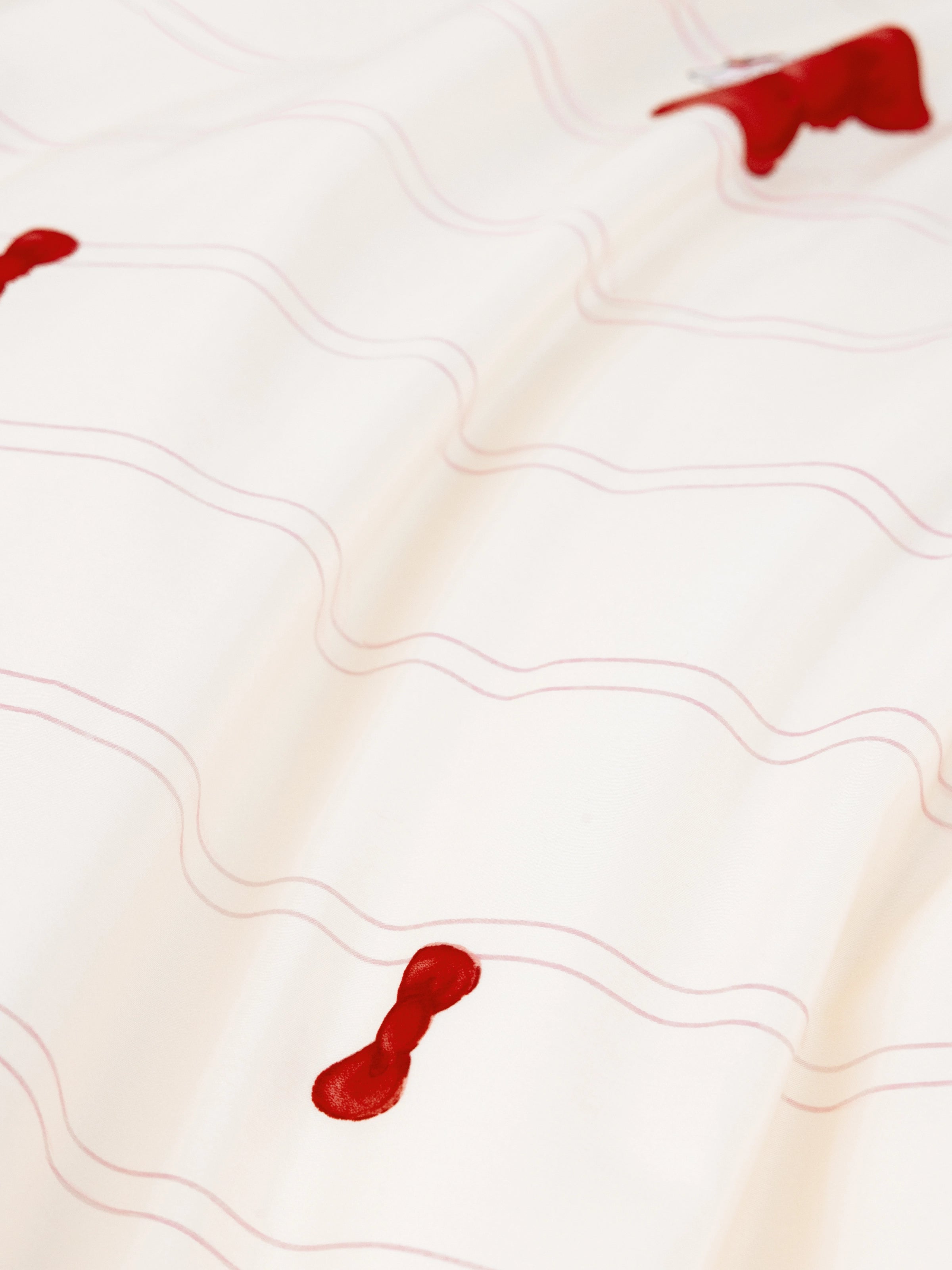 "Hello Kitty" Cotton Sateen Bedding Set – Cream Pink