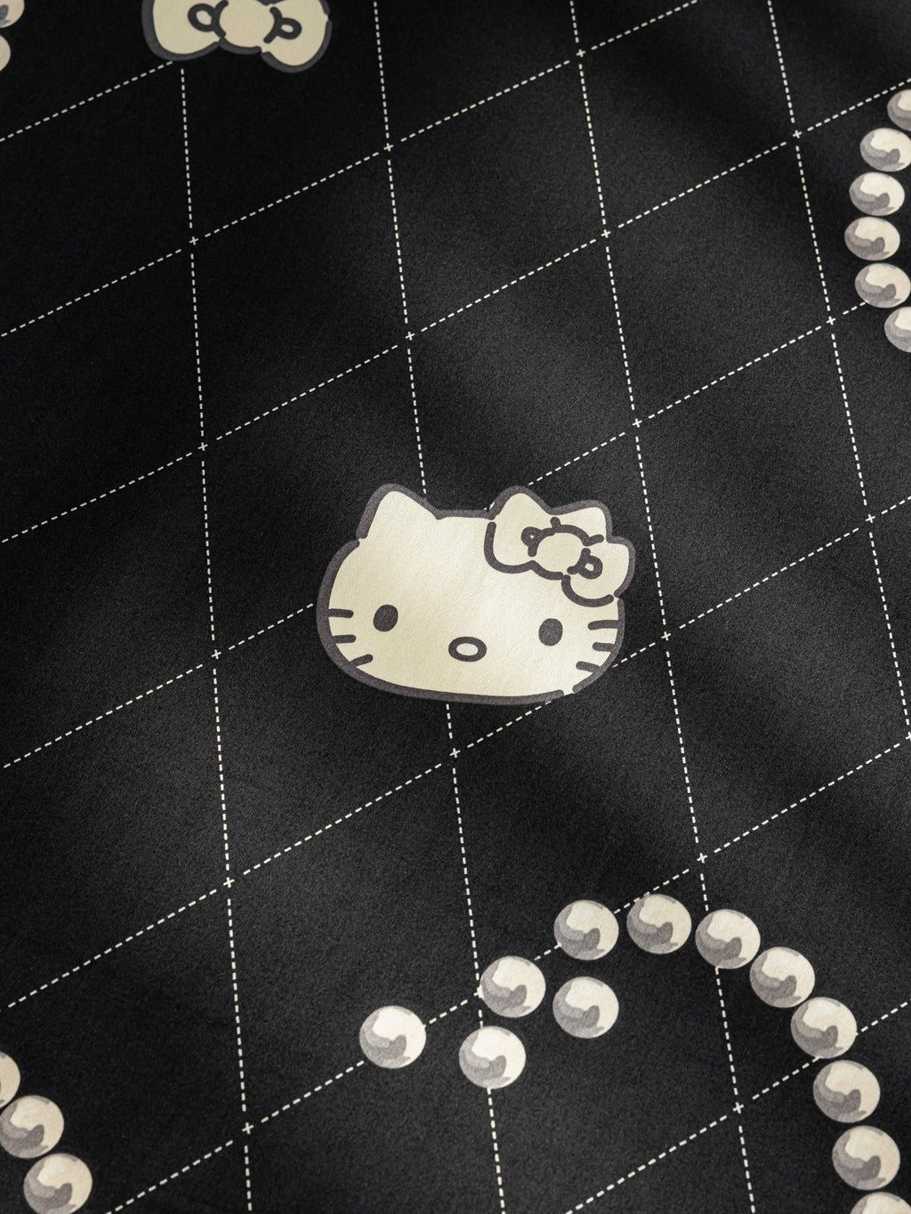 "Hello Kitty" 140S cotton sateen deluxe bedding Set Pearl necklace