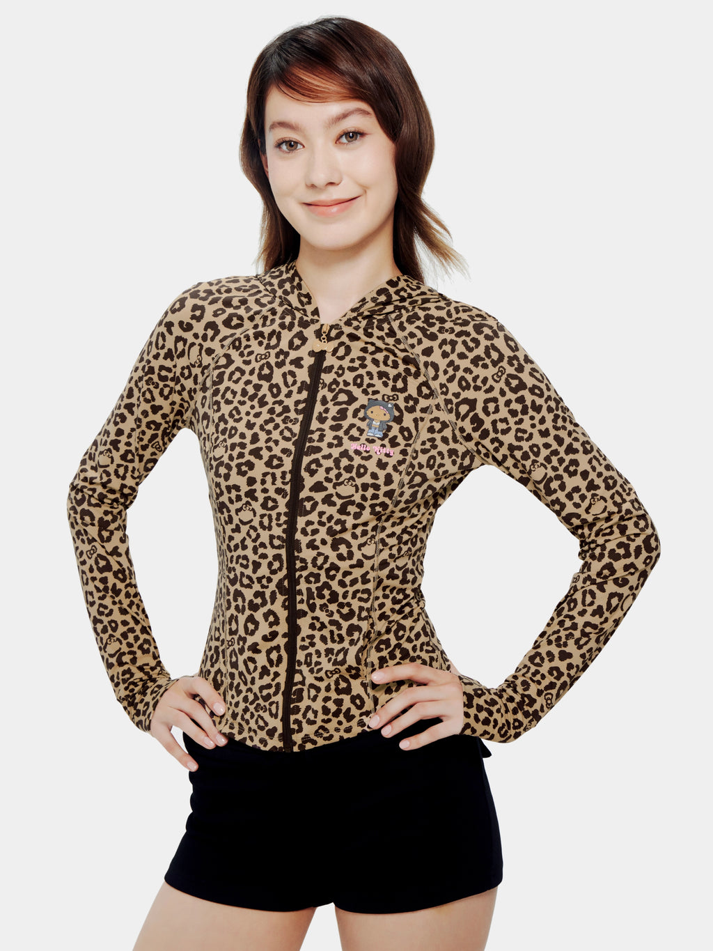 "Hello Kitty" Sun-Protective Outdoor Jacket – Leopard