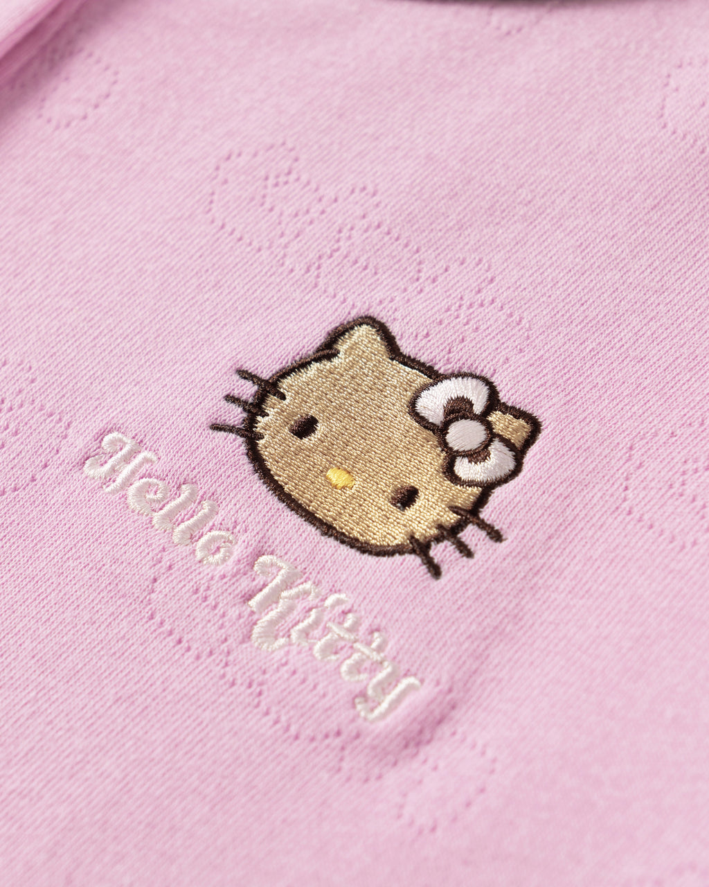 "Hello Kitty" Jersey Rib Jacquard Cardigan – Rapsberry