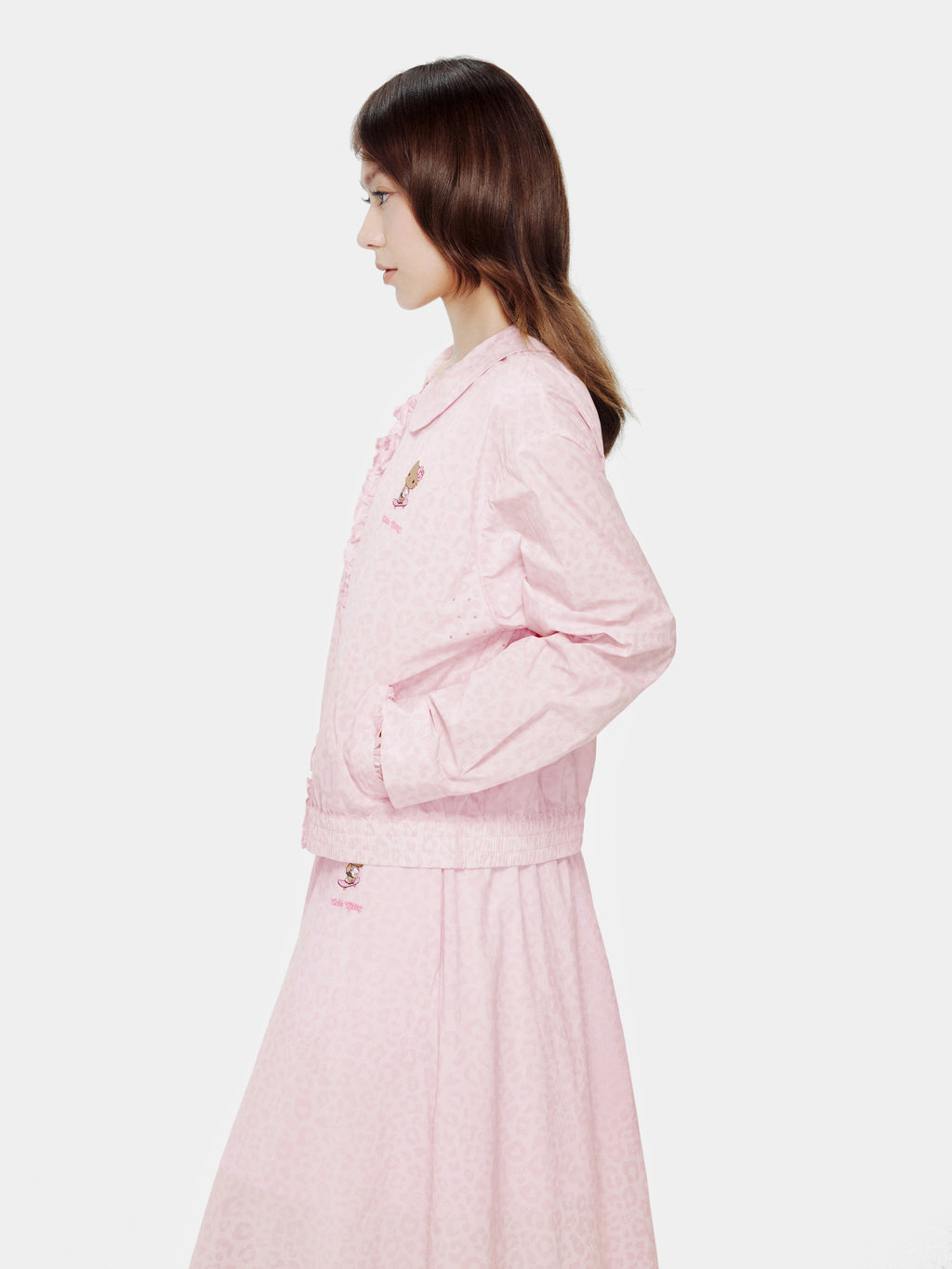 "Hello Kitty" Sun-Protective Outdoor Jacket – Pink Leopard
