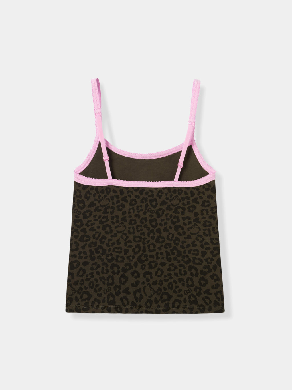 "Hello Kitty" Jersey Rib Jacquard Spaghetti Strap Top & Shorts Pajama Set – Choco