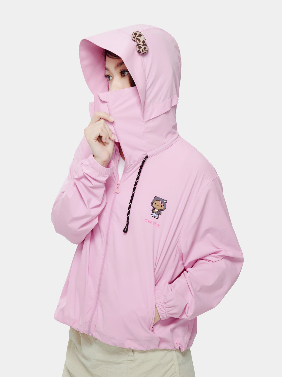 "Hello Kitty" 晴雨兩用戶外防曬外套－Y2K 粉色