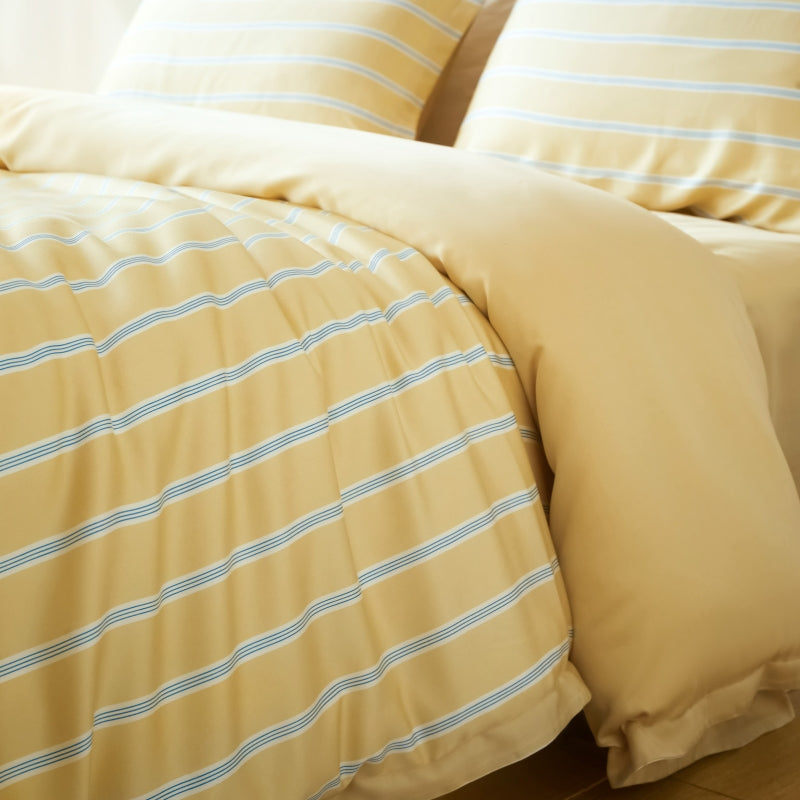 "Urban Jungle" Black panther Tencel Bedding Set – Dandelion Yellow