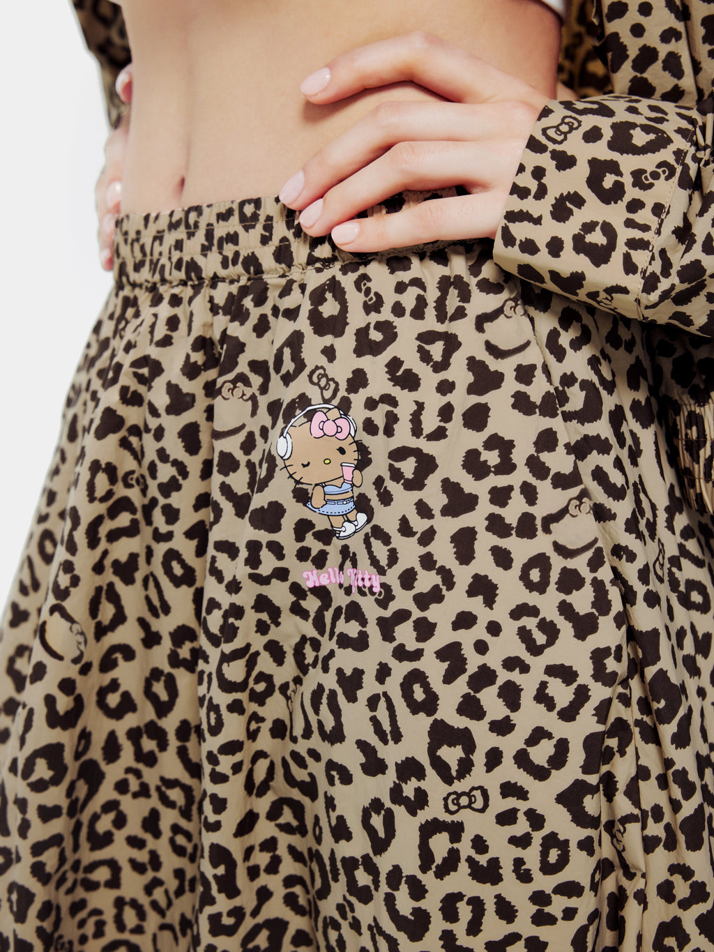 "Hello Kitty" Sun-Protective Outdoor Skirt – Leopard