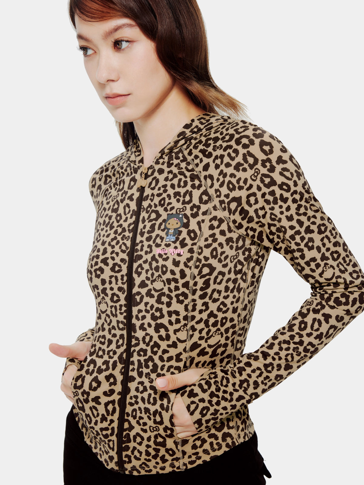 "Hello Kitty" Sun-Protective Outdoor Jacket – Leopard