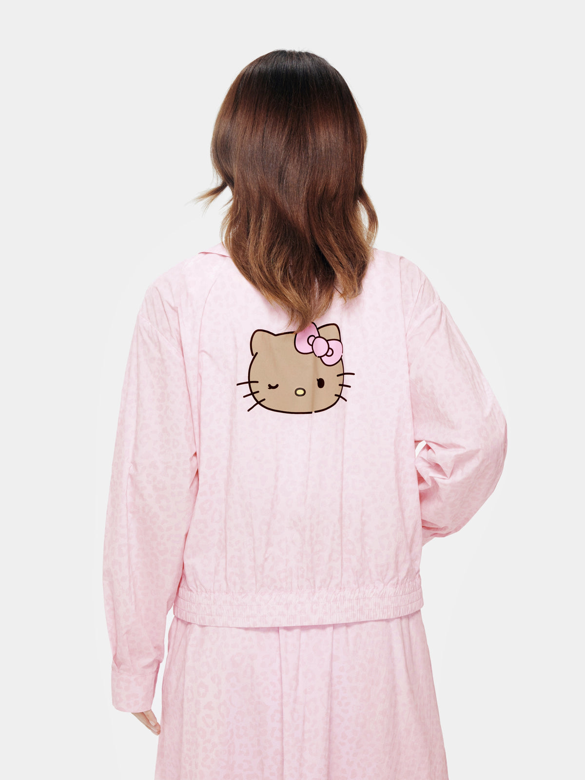 "Hello Kitty" Sun-Protective Outdoor Jacket – Pink Leopard