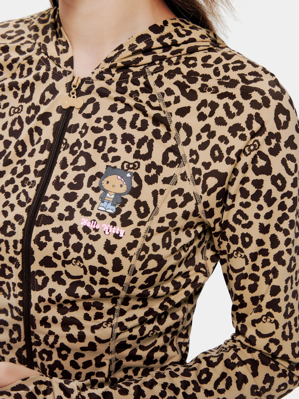 "Hello Kitty" Sun-Protective Outdoor Jacket – Leopard