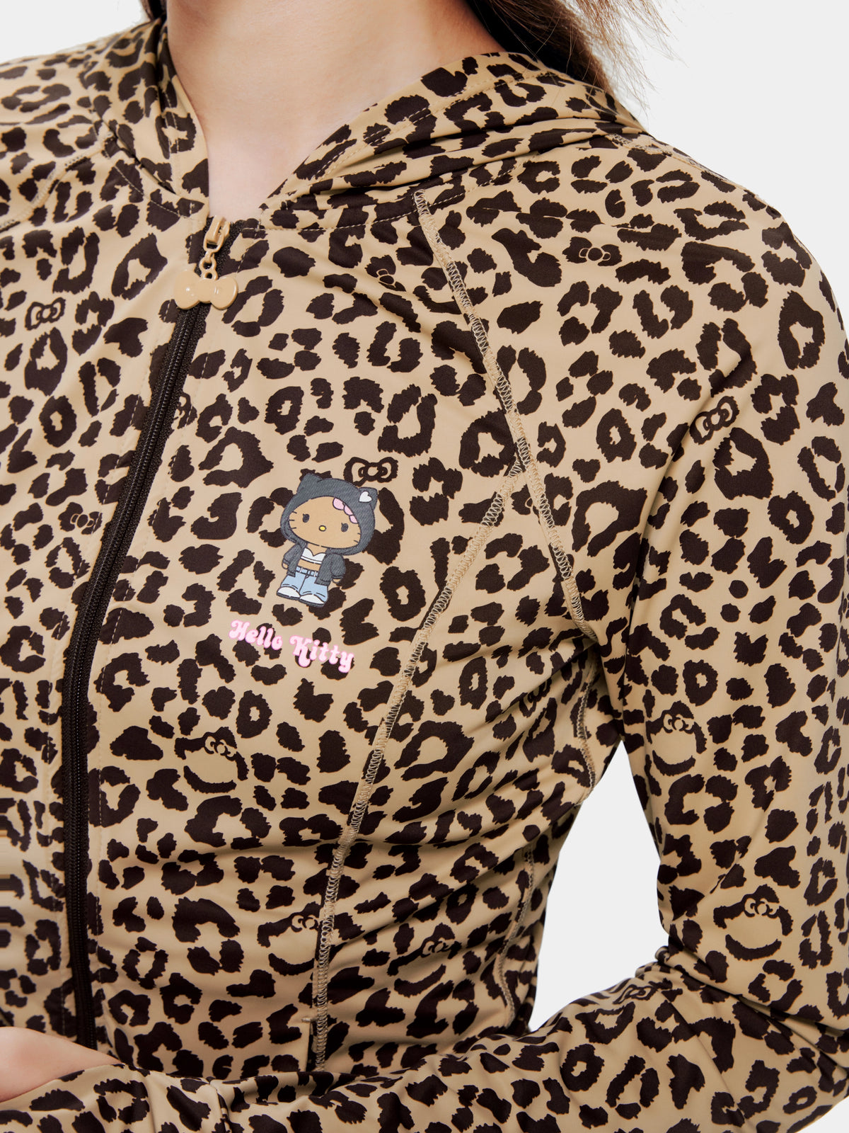 "Hello Kitty" Sun-Protective Outdoor Jacket – Leopard