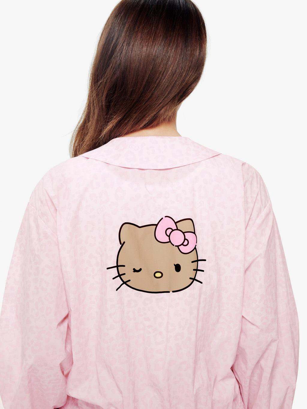 "Hello Kitty" Sun-Protective Outdoor Jacket – Pink Leopard