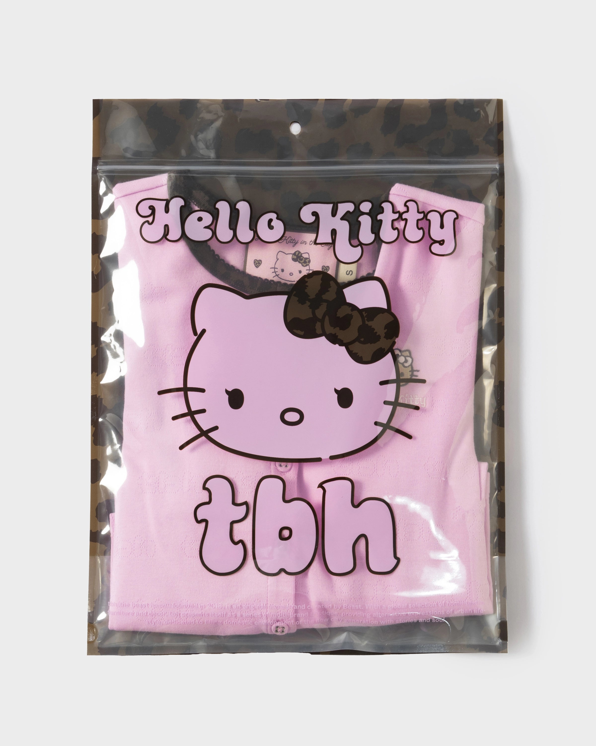 "Hello Kitty" Jersey Rib Jacquard Cardigan – Rapsberry