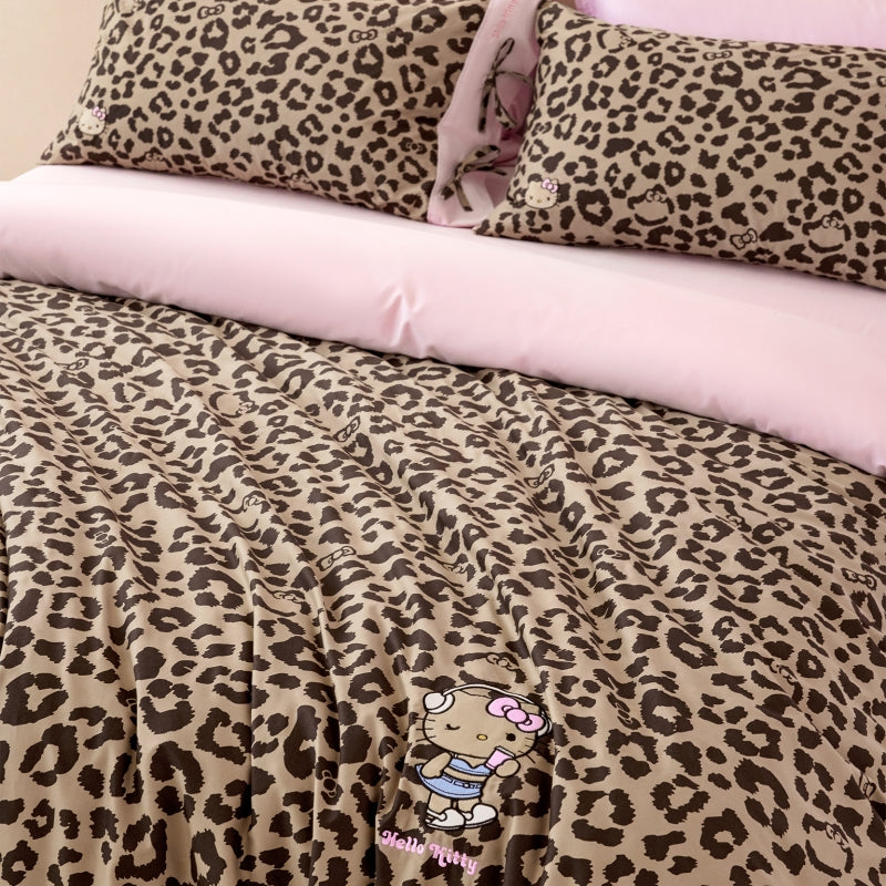 "Hello Kitty" Cotton Sateen Bedding Set – Leopard