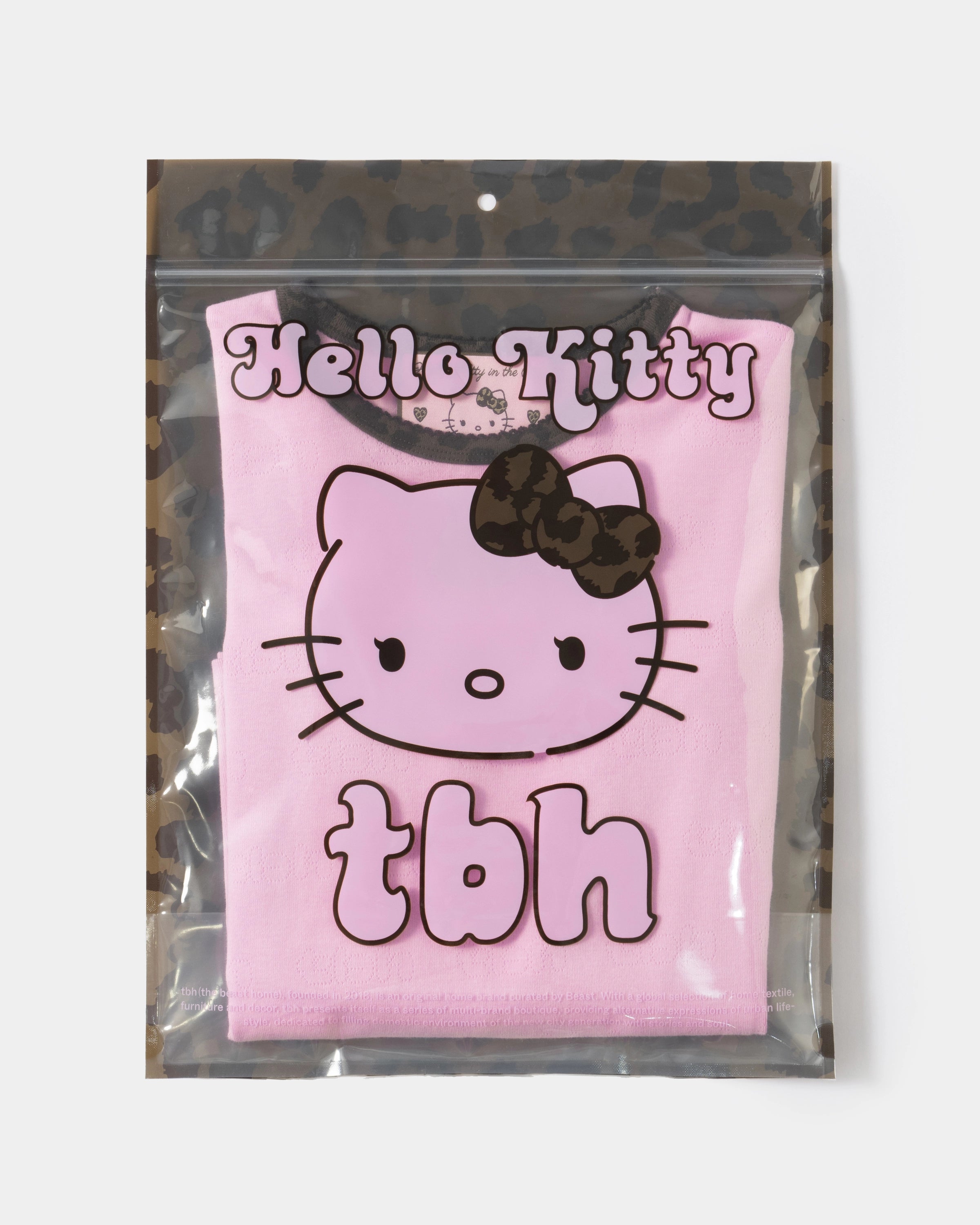 "Hello Kitty" Jersey Rib Jacquard T-Shirt – Rapsberry