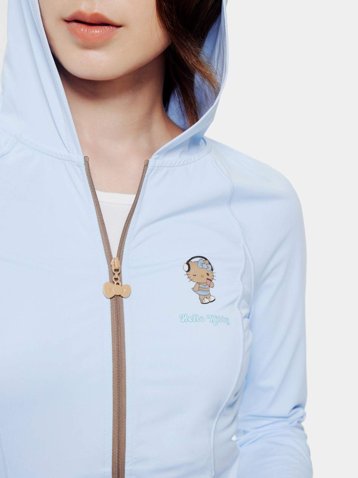 เสื้อแจ็กเก็ตกันแดดสำหรับกลางแจ้ง "Hello Kitty" – สีน้ำเงินวินเทจ