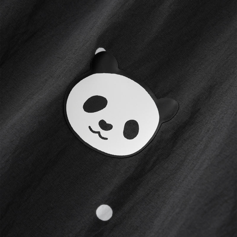 "Panda PomPom" Sun-pretective Outdoor Skirt Black Polka Dot