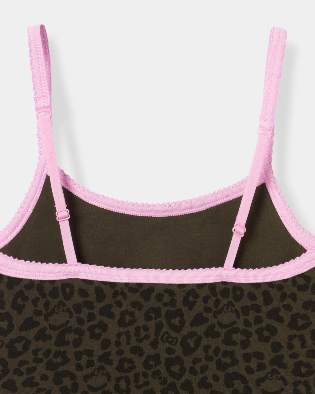 "Hello Kitty" Jersey Rib Jacquard Spaghetti Strap Top & Shorts Pajama Set – Choco