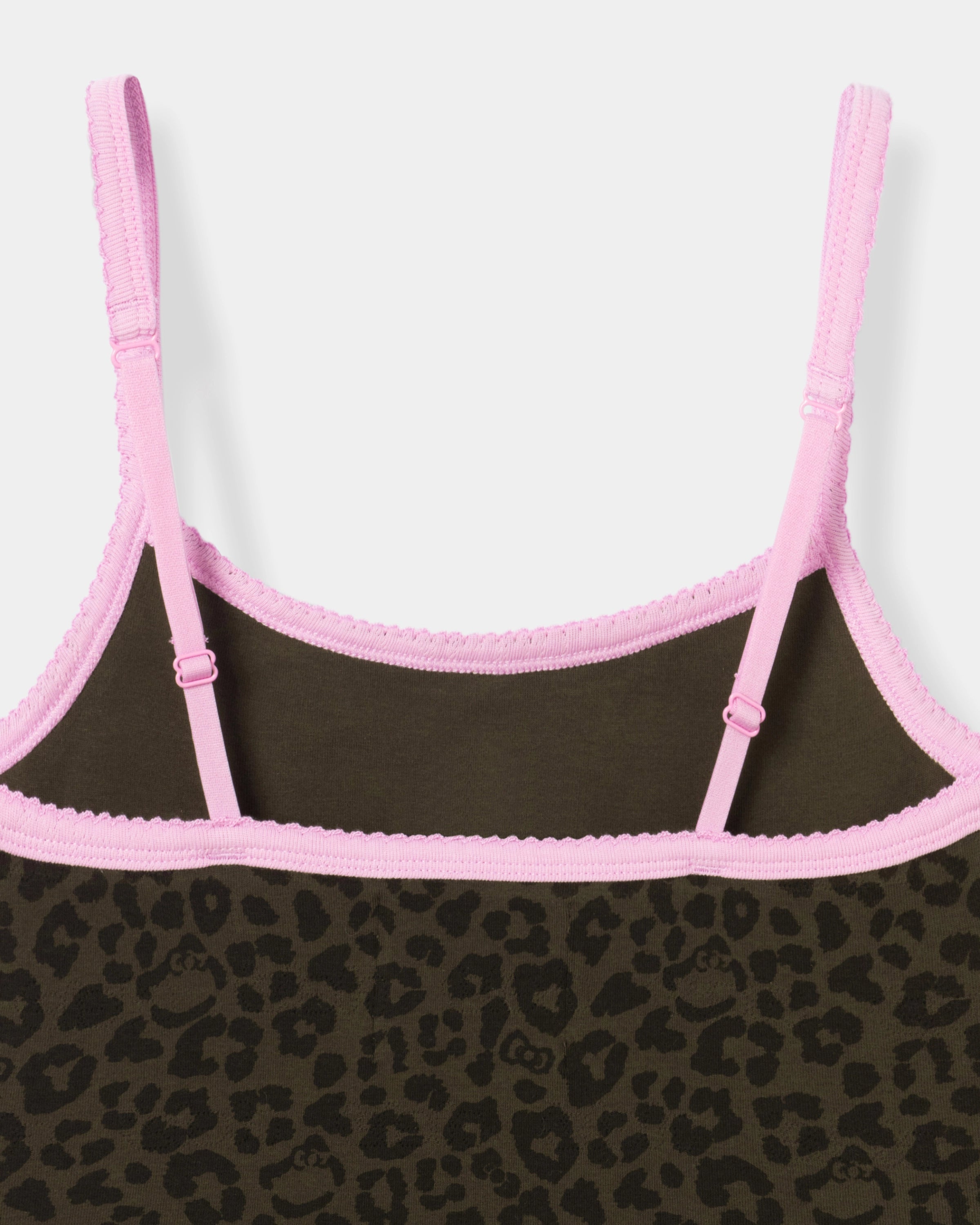 "Hello Kitty" Jersey Rib Jacquard Spaghetti Strap Top & Shorts Pajama Set – Choco