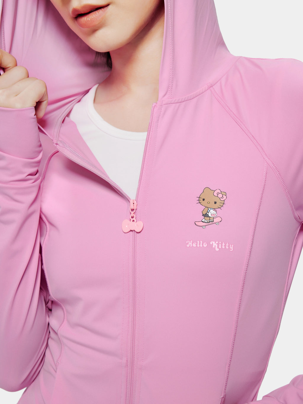 "Hello Kitty" Sun-Protective Outdoor Jacket – Y2K Pink