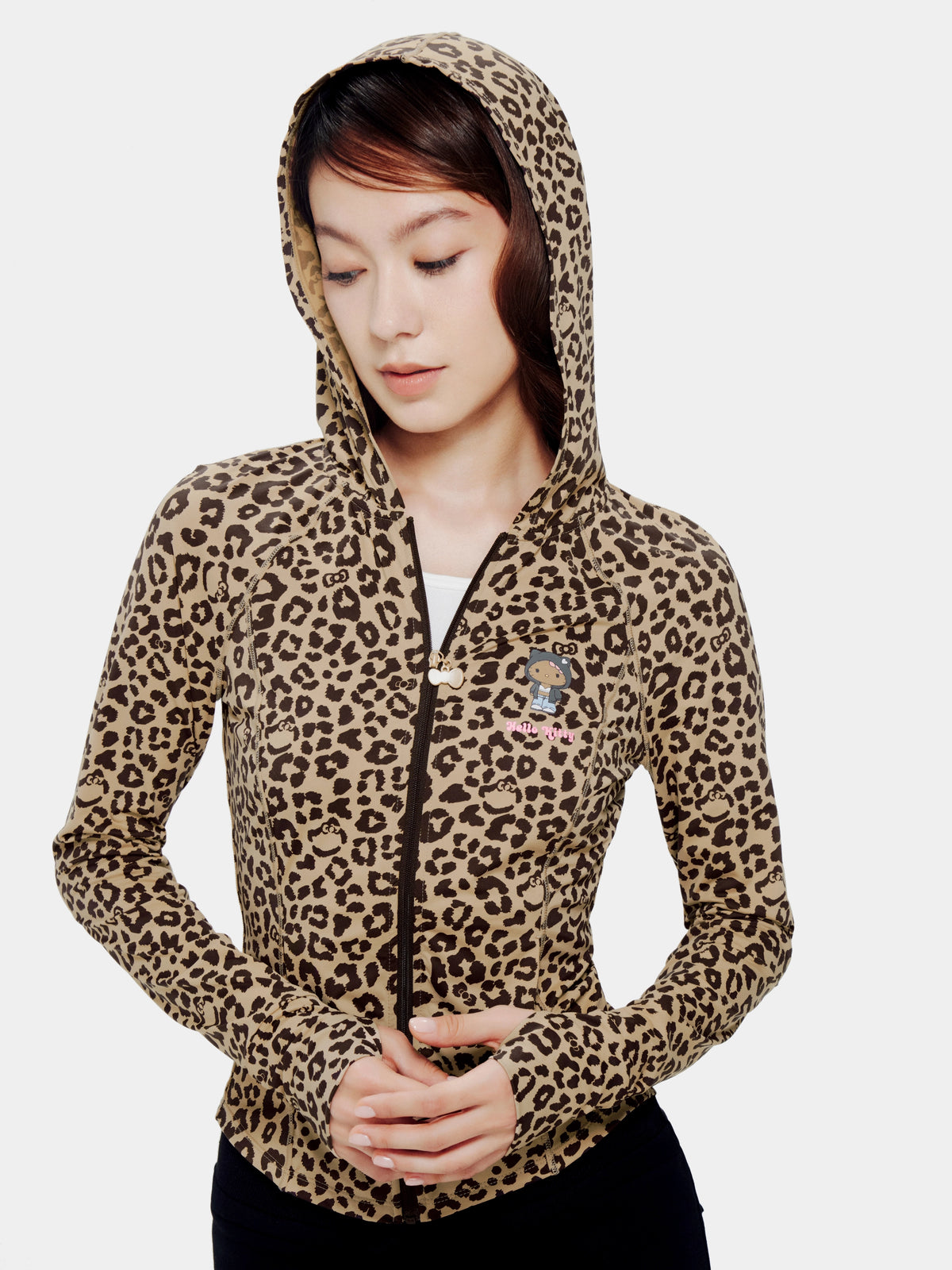"Hello Kitty" Sun-Protective Outdoor Jacket – Leopard