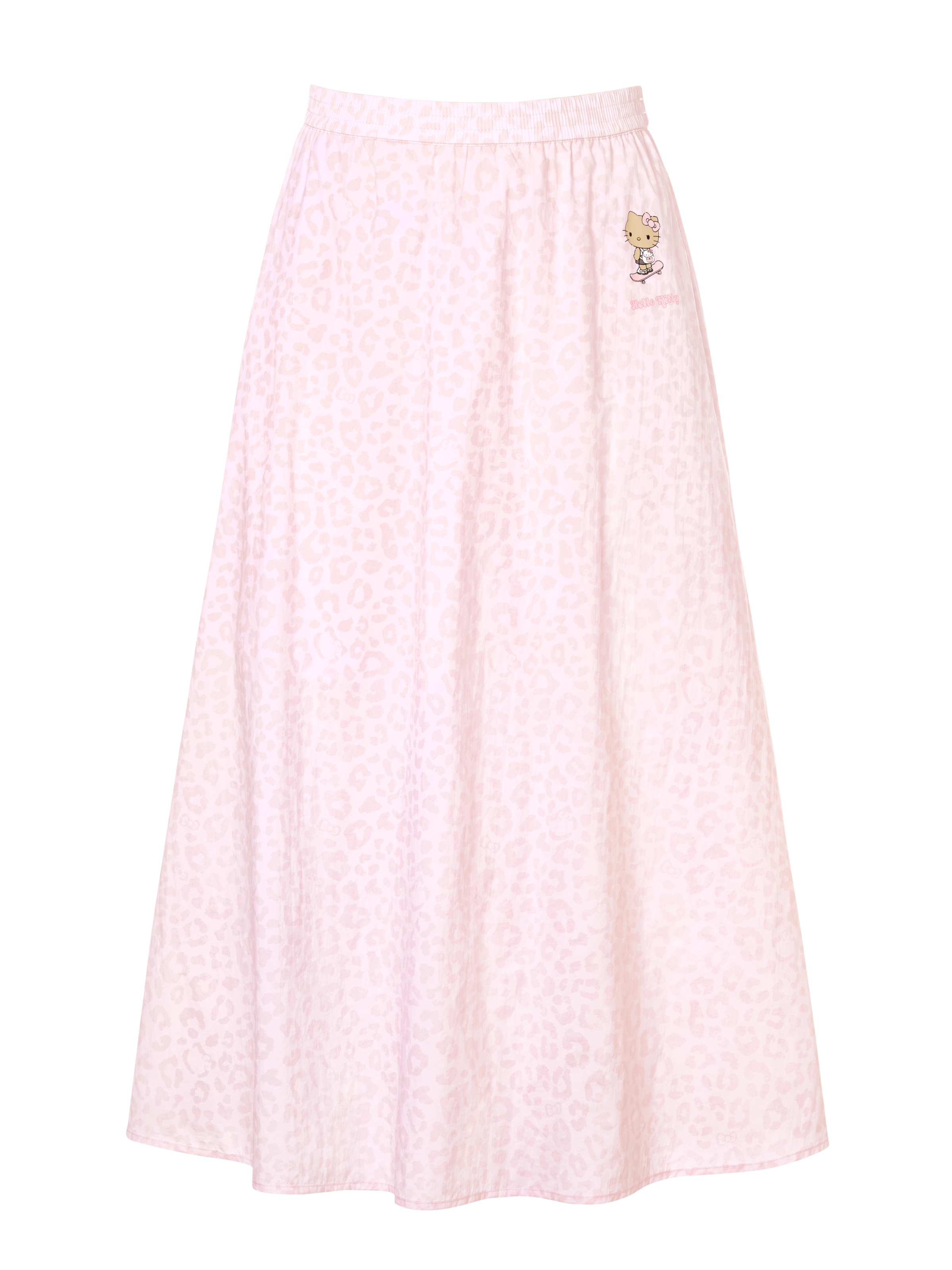 "Hello Kitty" Sun-Protective Outdoor Skirt – Pink Leopard