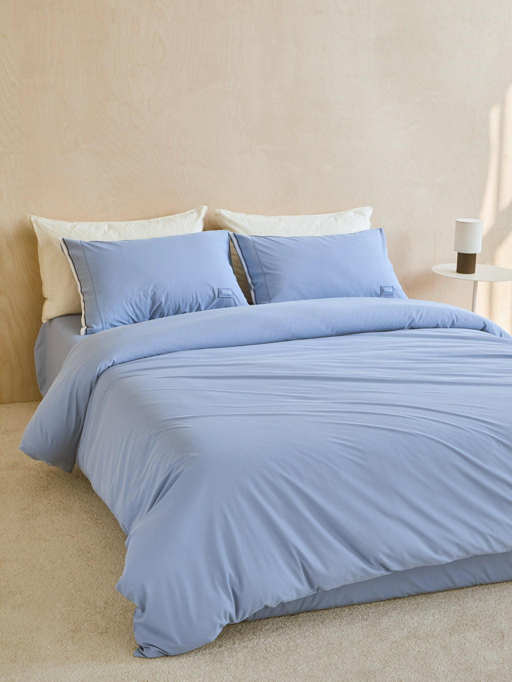 Air-Knit Cooling Jacquard Bedding Set – Sea Breeze Blue