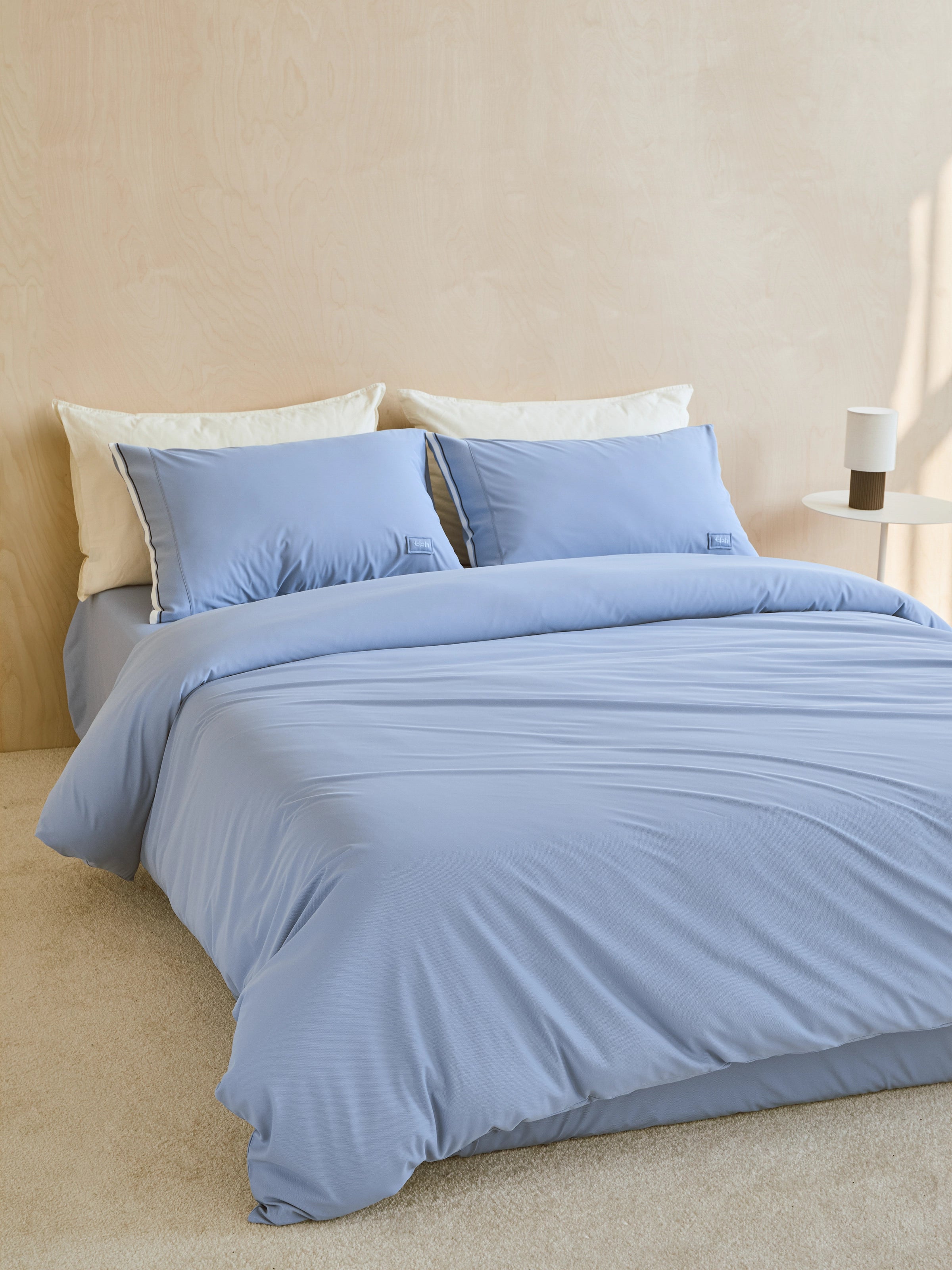 Air-Knit Cooling Jacquard Bedding Set – Sea Breeze Blue