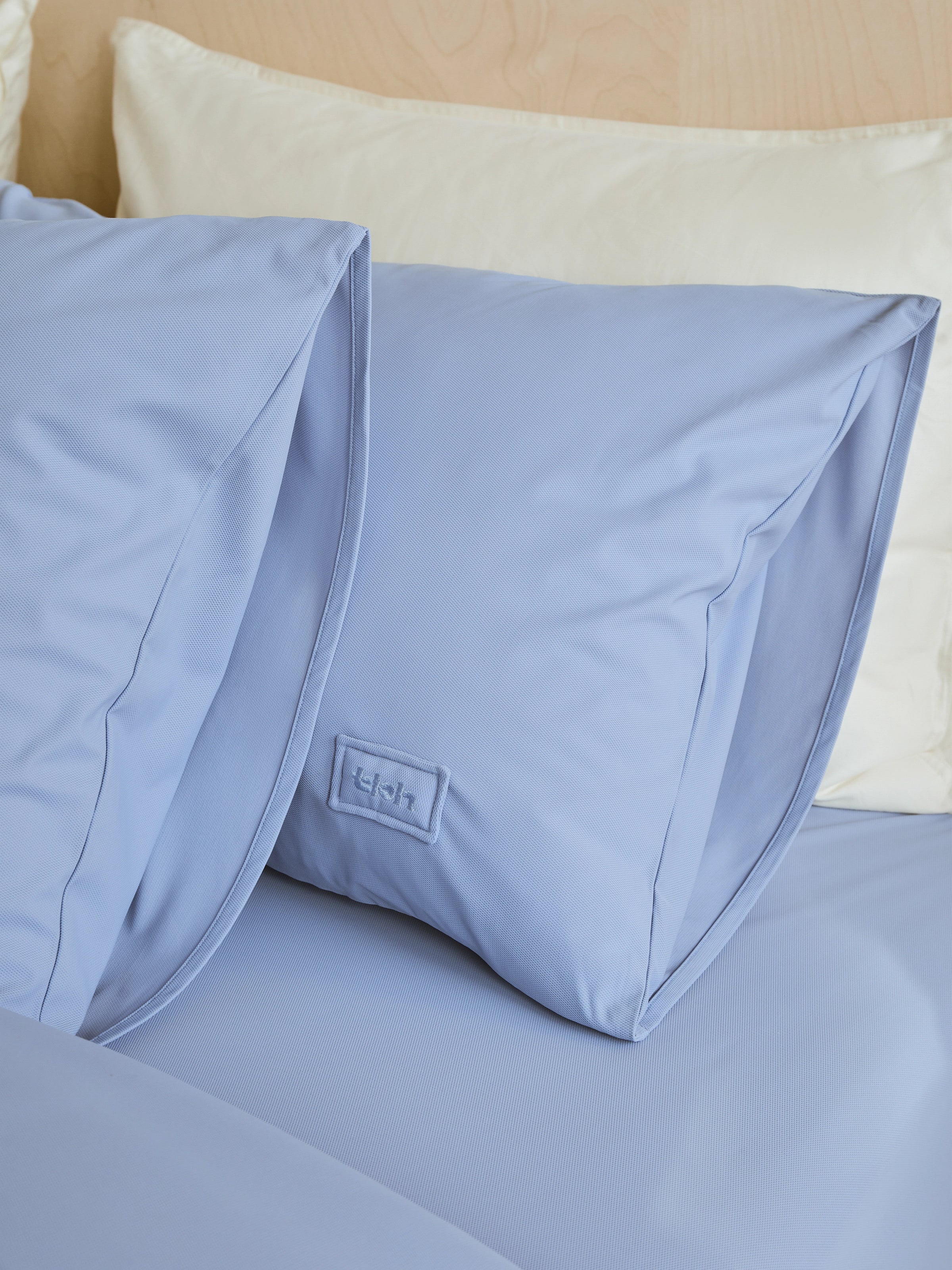 Air-Knit Cooling Jacquard Bedding Set – Sea Breeze Blue