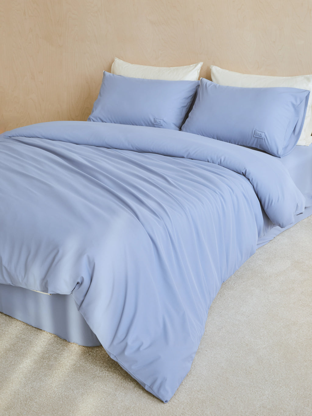 Air-Knit Cooling Jacquard Bedding Set – Sea Breeze Blue