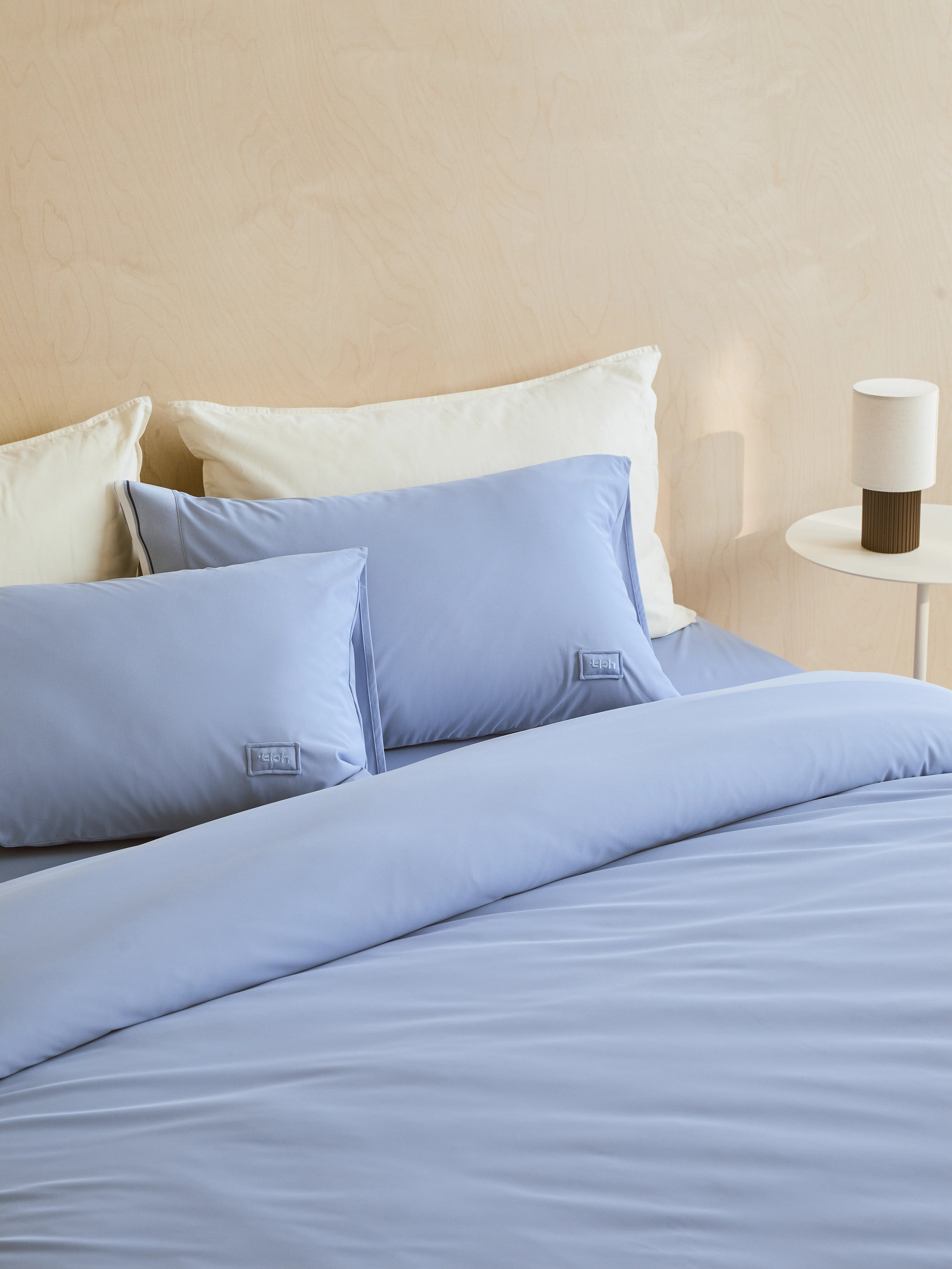 Air-Knit Cooling Jacquard Bedding Set – Sea Breeze Blue