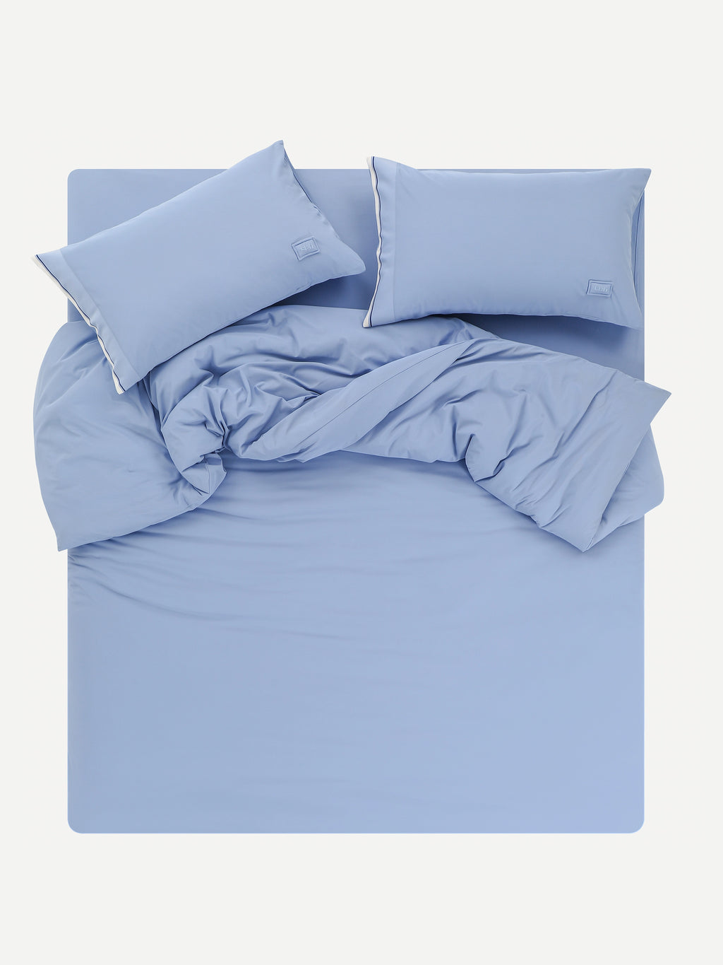 Air-Knit Cooling Jacquard Bedding Set – Sea Breeze Blue