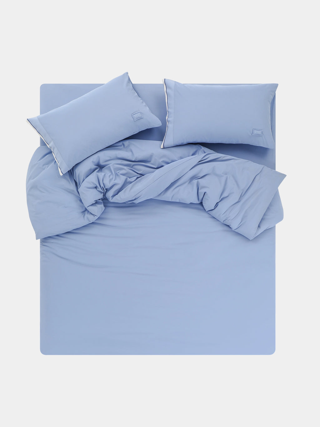 tbh Wōdrobe Air-Knit Cooling Jacquard Bedding Set – Sea Breeze Blue