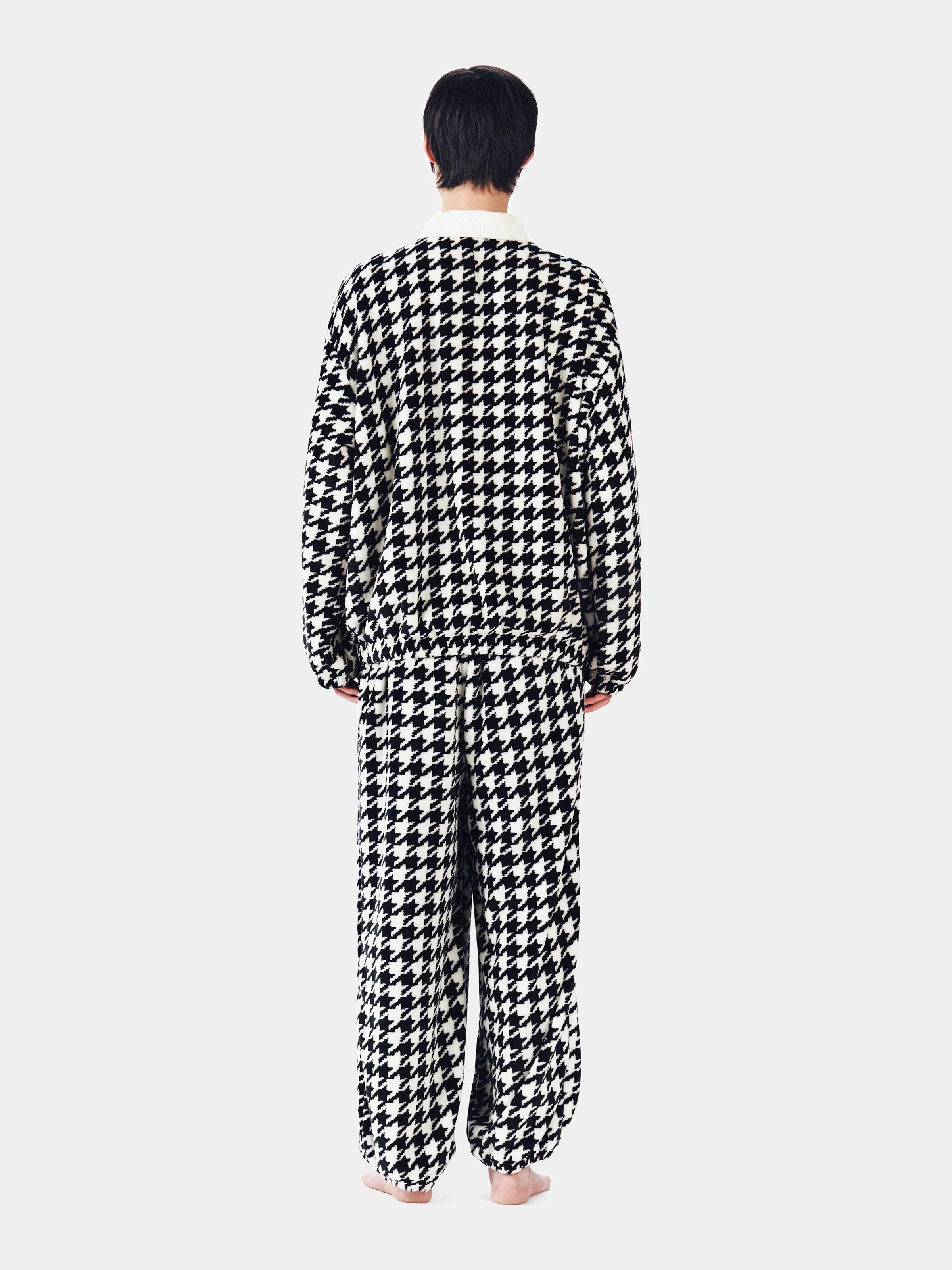 "Dear Daniel" Flannel Loungewear Set Houndstooth