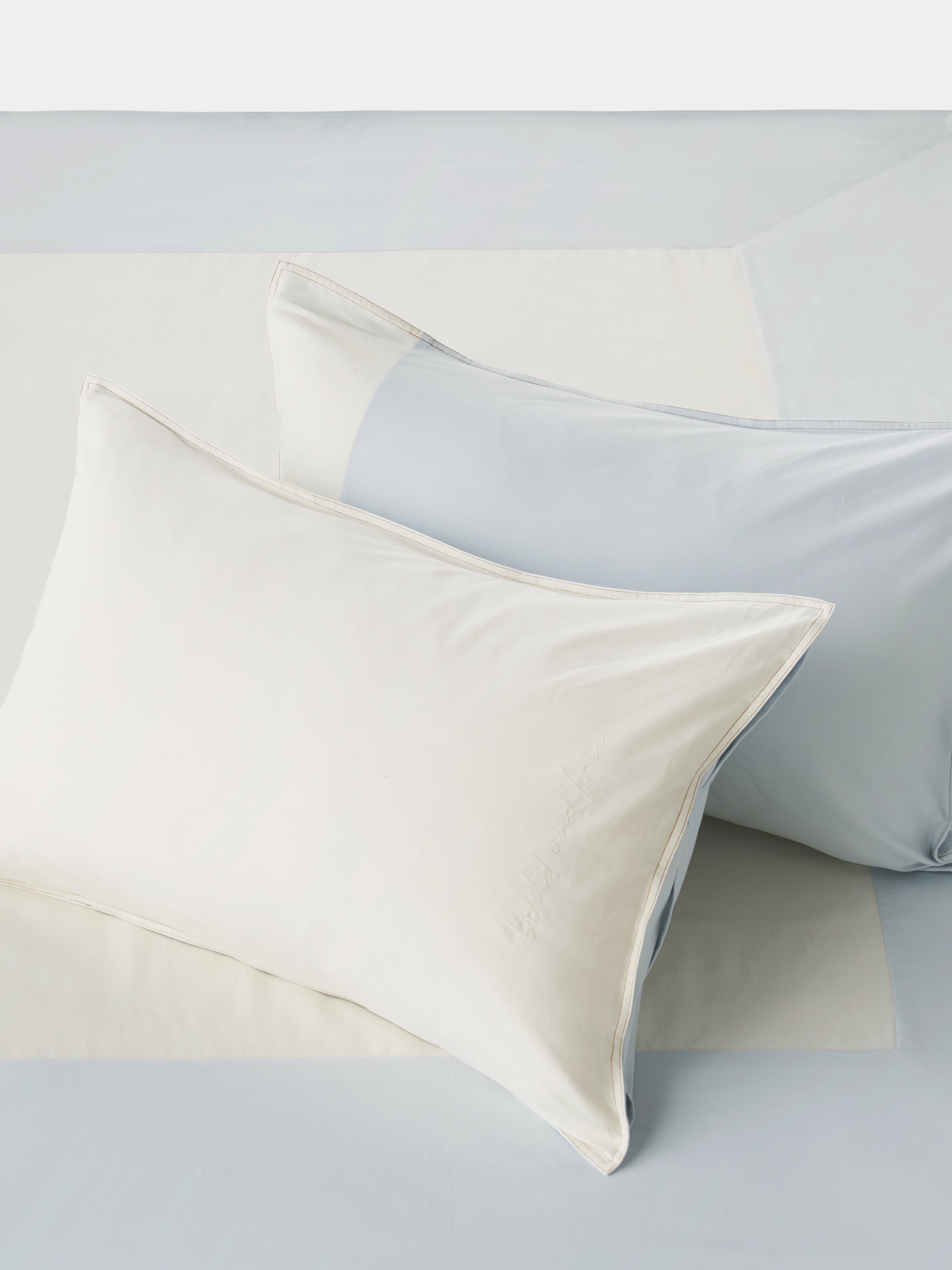 Denim Cotton Pieced Duvet Bedding Set – Blue & White Denim