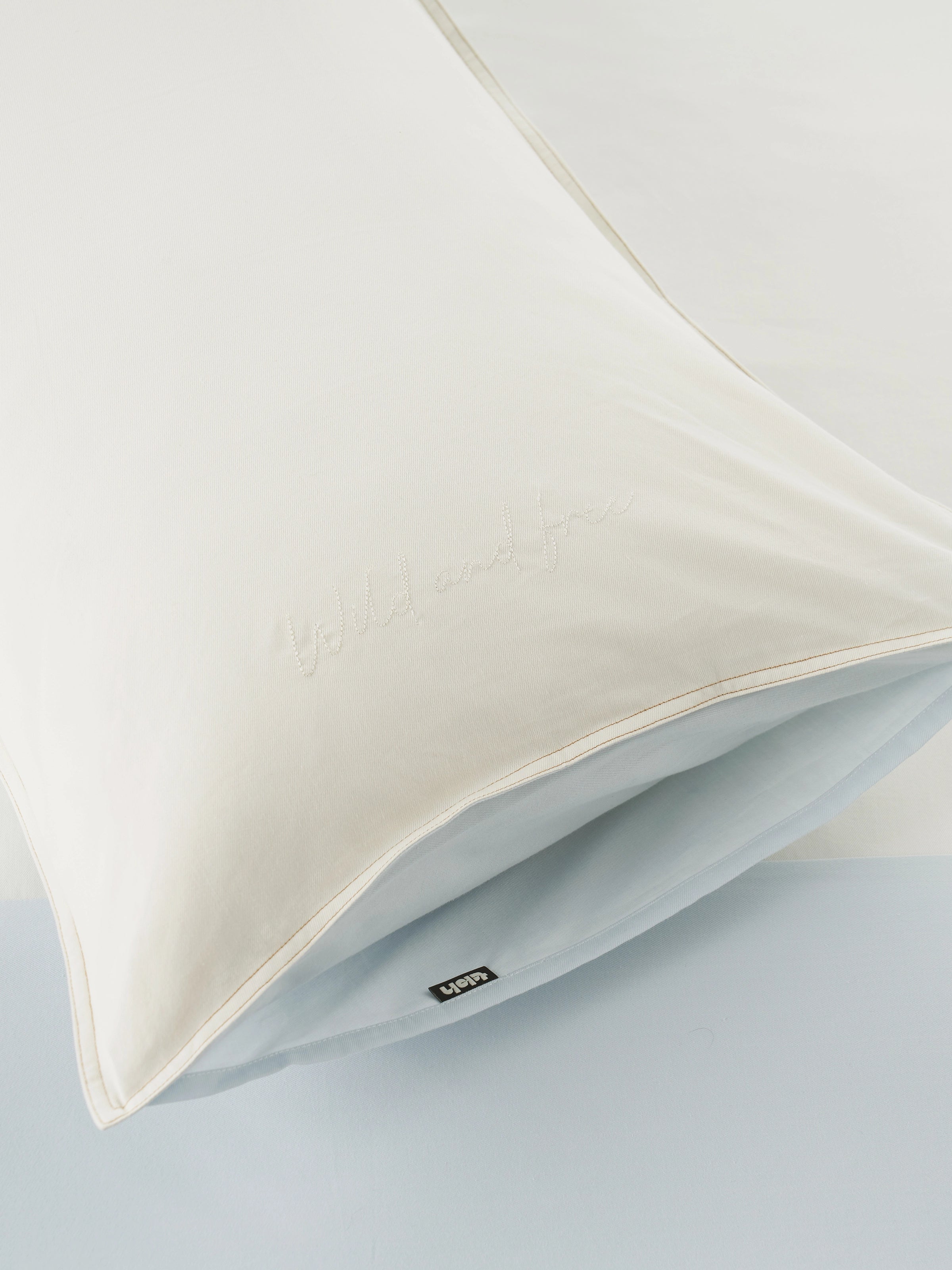 Denim Cotton Pieced Duvet Bedding Set – Blue & White Denim