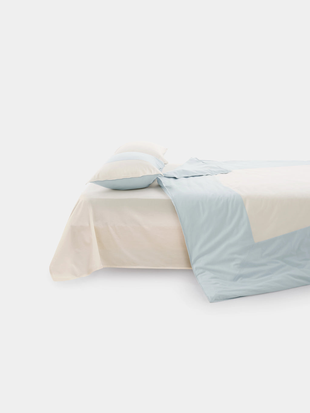 Denim Cotton Pieced Duvet Bedding Set – Blue & White Denim