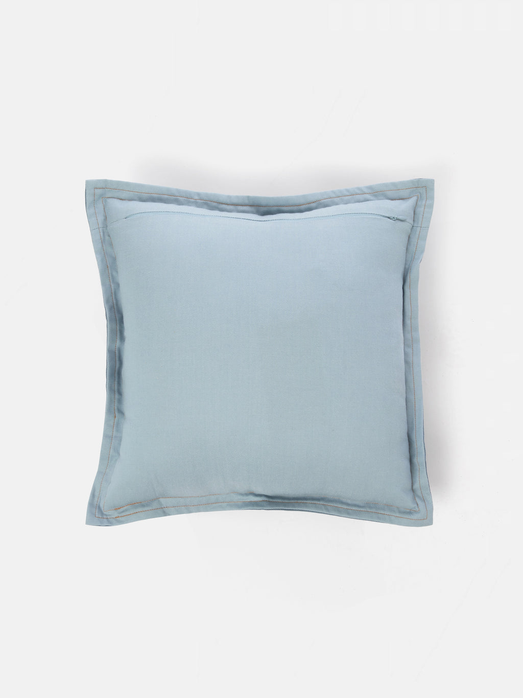 Denim Pocket Two-Tone Pillow