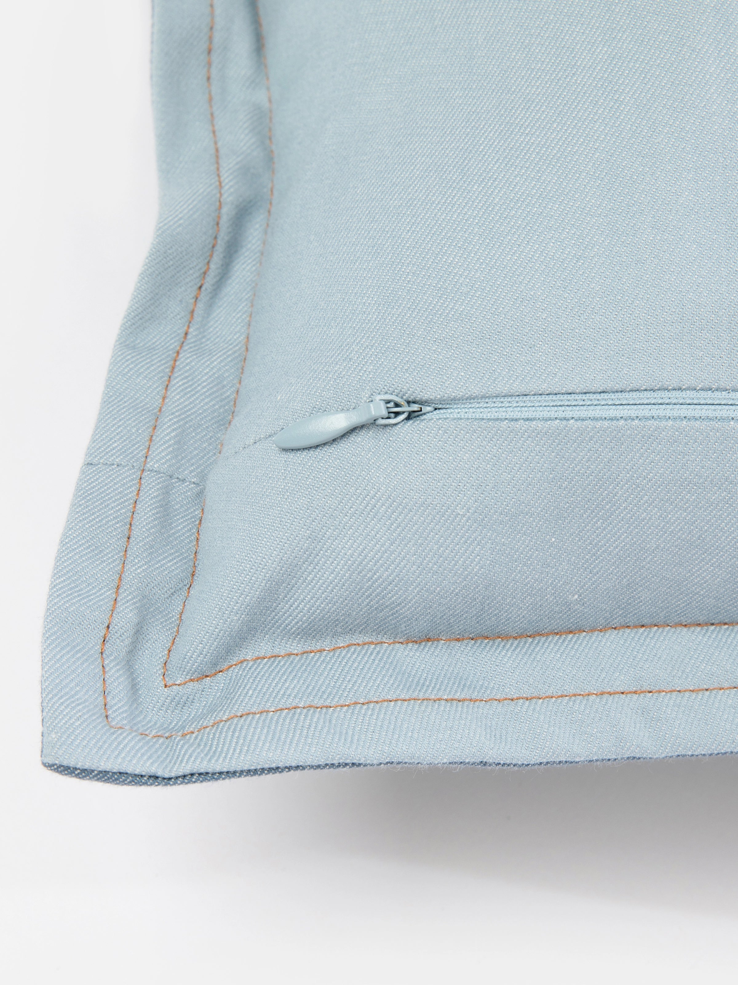 Denim Pocket Two-Tone Pillow