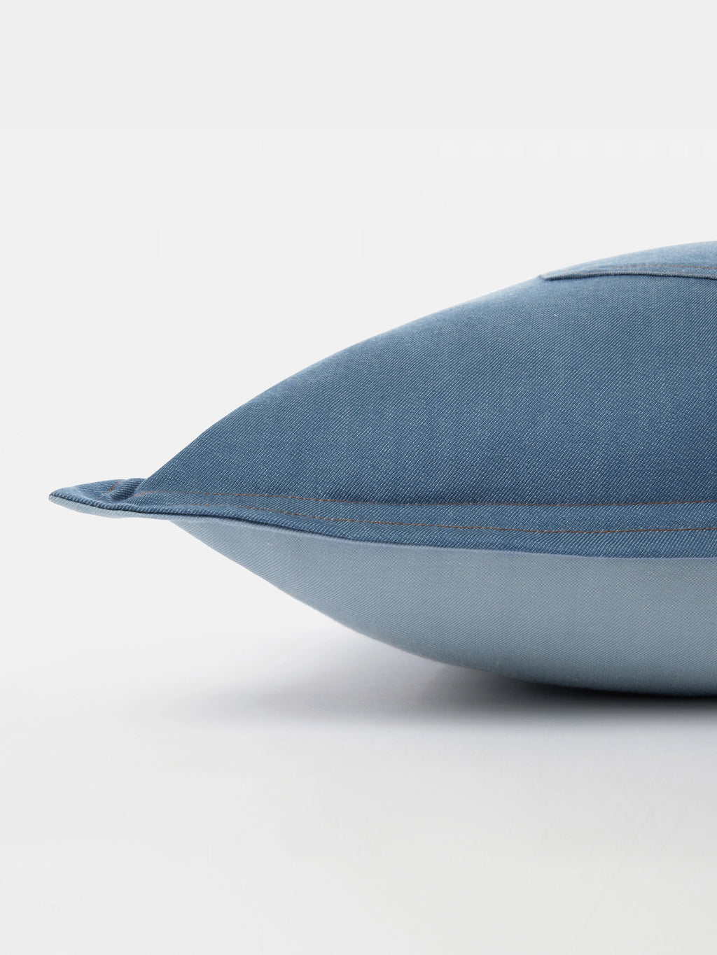 Denim Pocket Two-Tone Pillow
